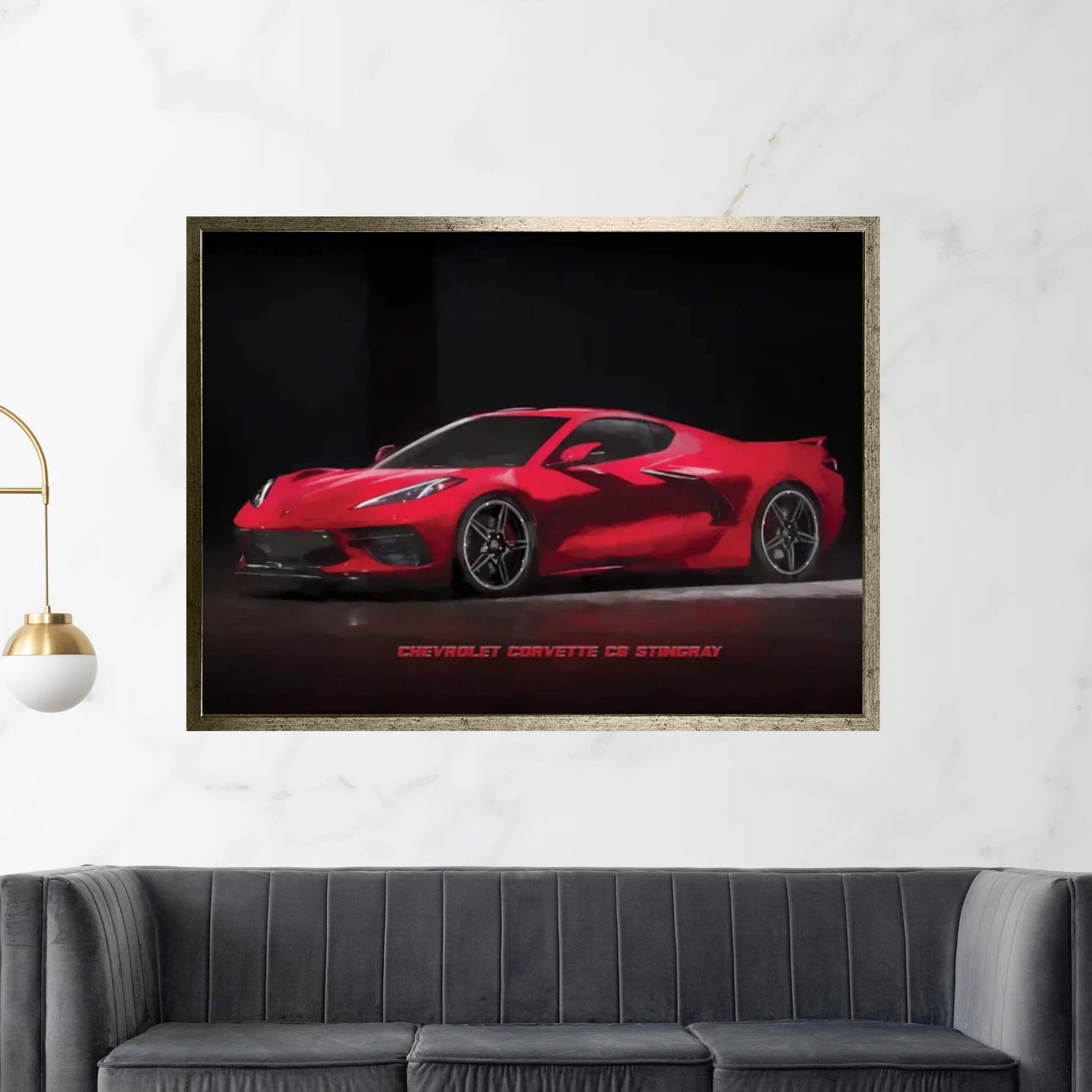 Chevrolet Corvette Stingray Canvas Wall Art - Y Canvas