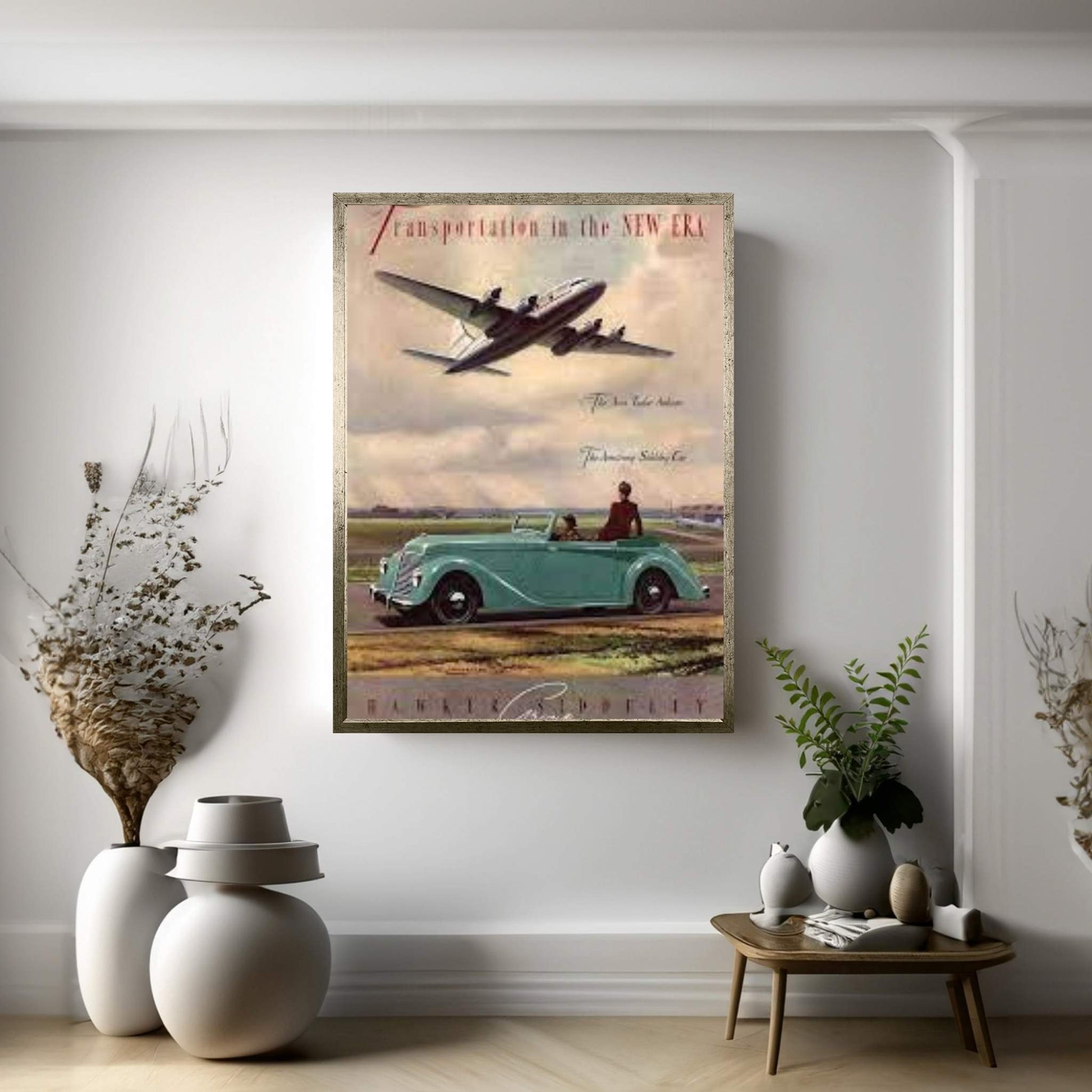 1940s Hawker Siddeley Aviation Cars Magazine Advert Canvas Wall Art - Y Canvas