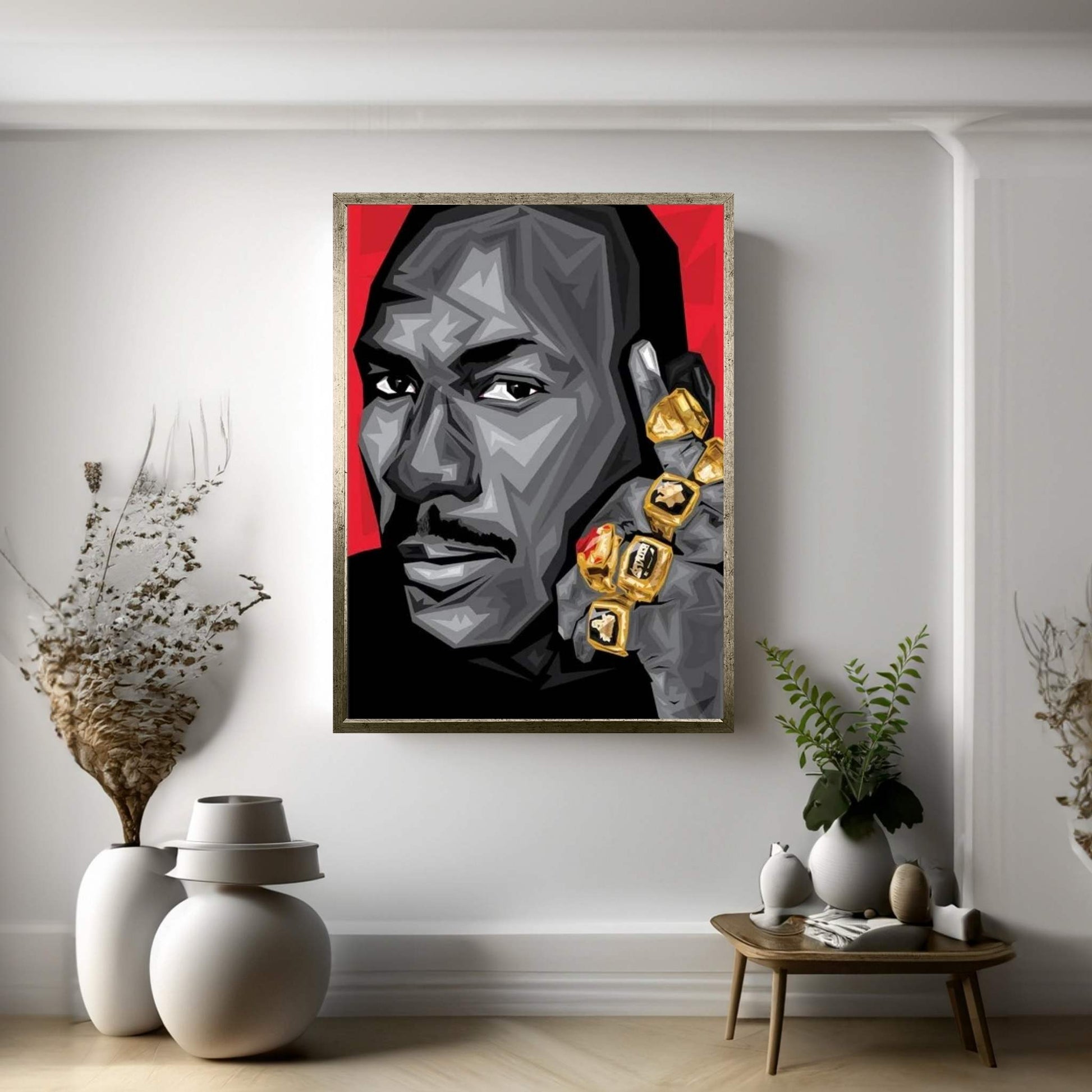 GOAT MJ Canvas Wall Art - Y Canvas