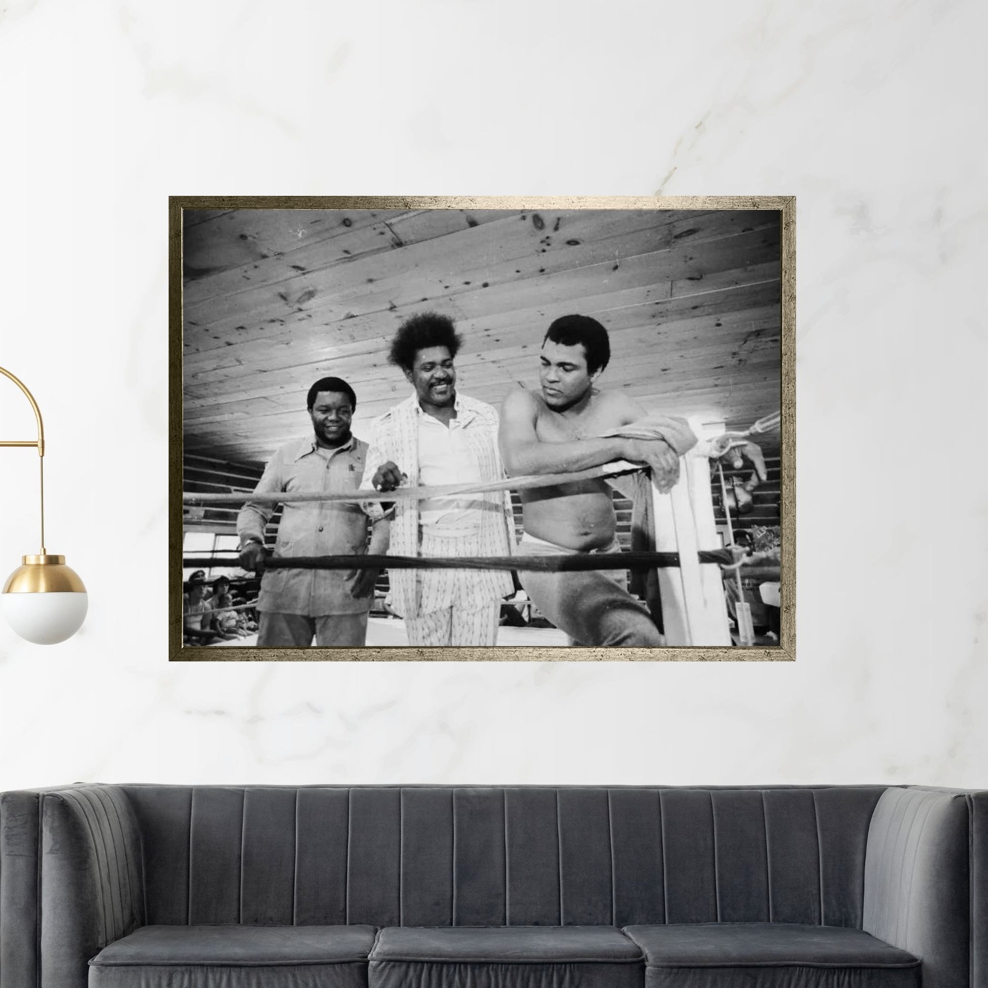 Muhammad Ali, Promoter And Friend In A Corner Of The Ring, Deer Lake Training Facility Canvas Wall Art - Y Canvas