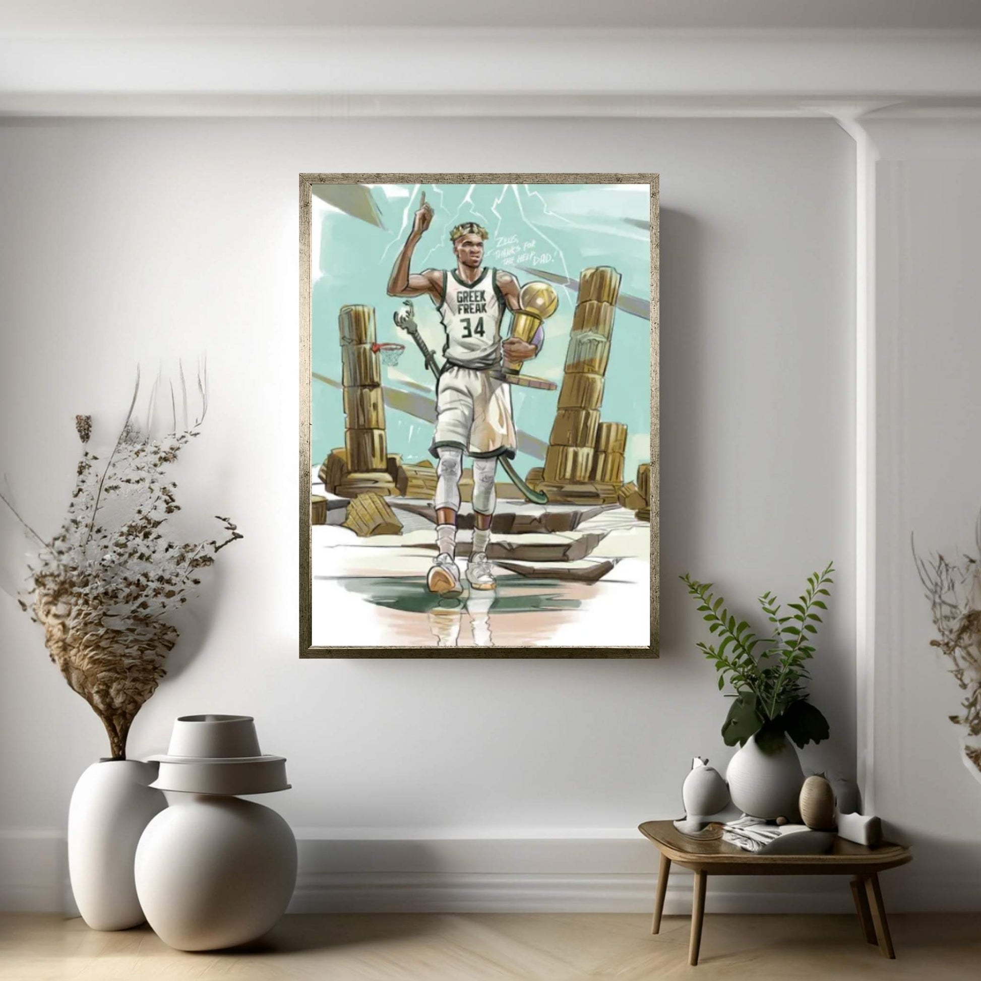 The One Who Comes With A Sword Would Perish From The Same Sword Canvas Wall Art - Y Canvas