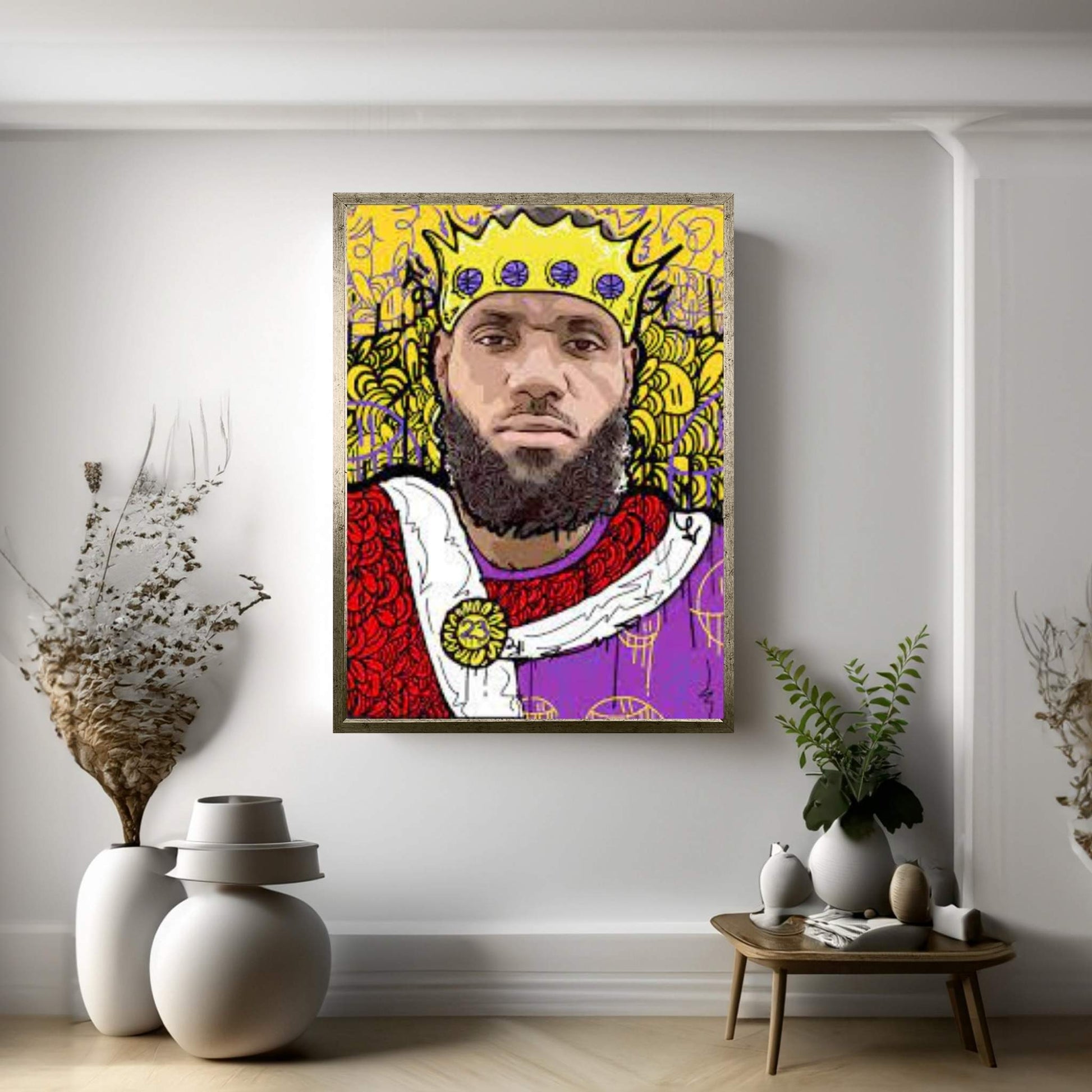 King James Canvas Wall Art - Y Canvas