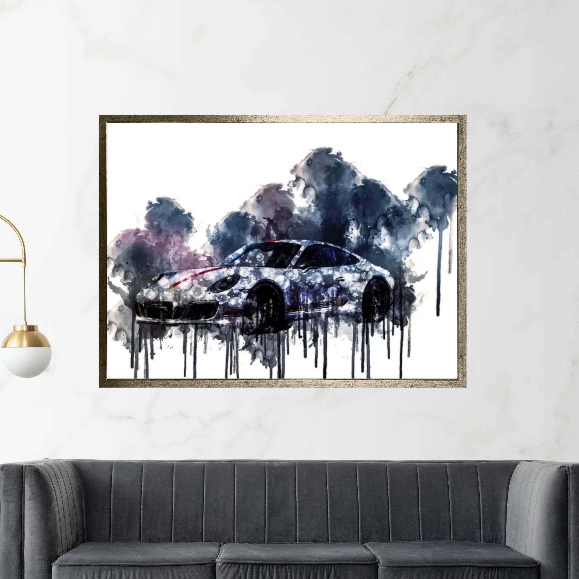 2017 Porsche 911 Carrera GTS Canvas Wall Art - Y Canvas