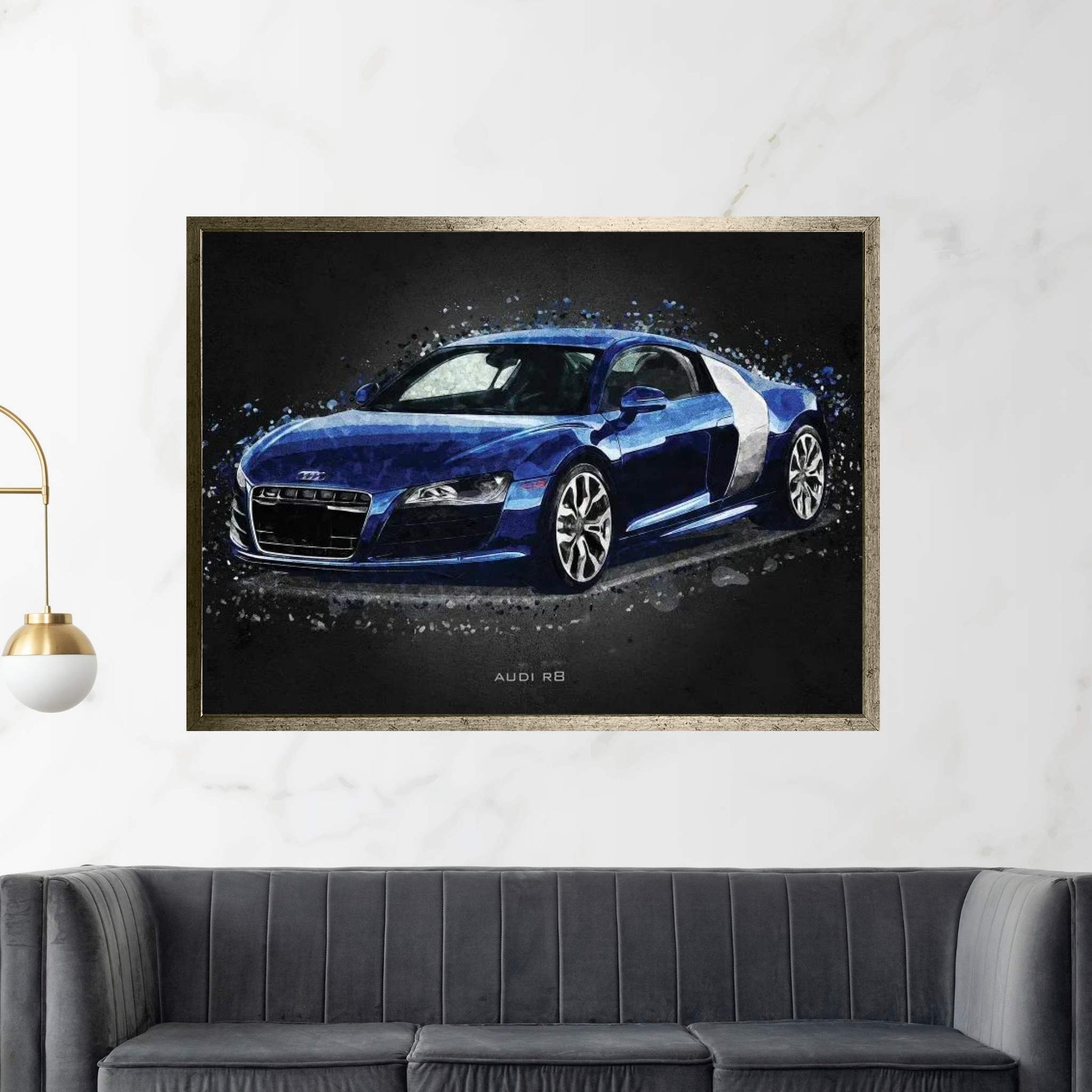 Audi R8 Acrylic Canvas Wall Art - Y Canvas