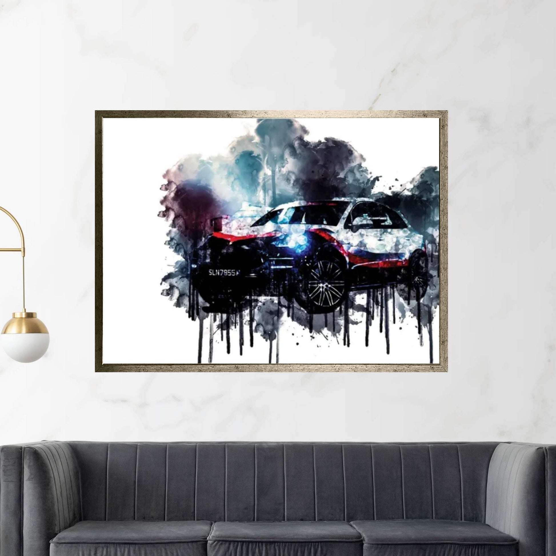 2017 Porsche Macan Turbo Performance Package Canvas Wall Art - Y Canvas