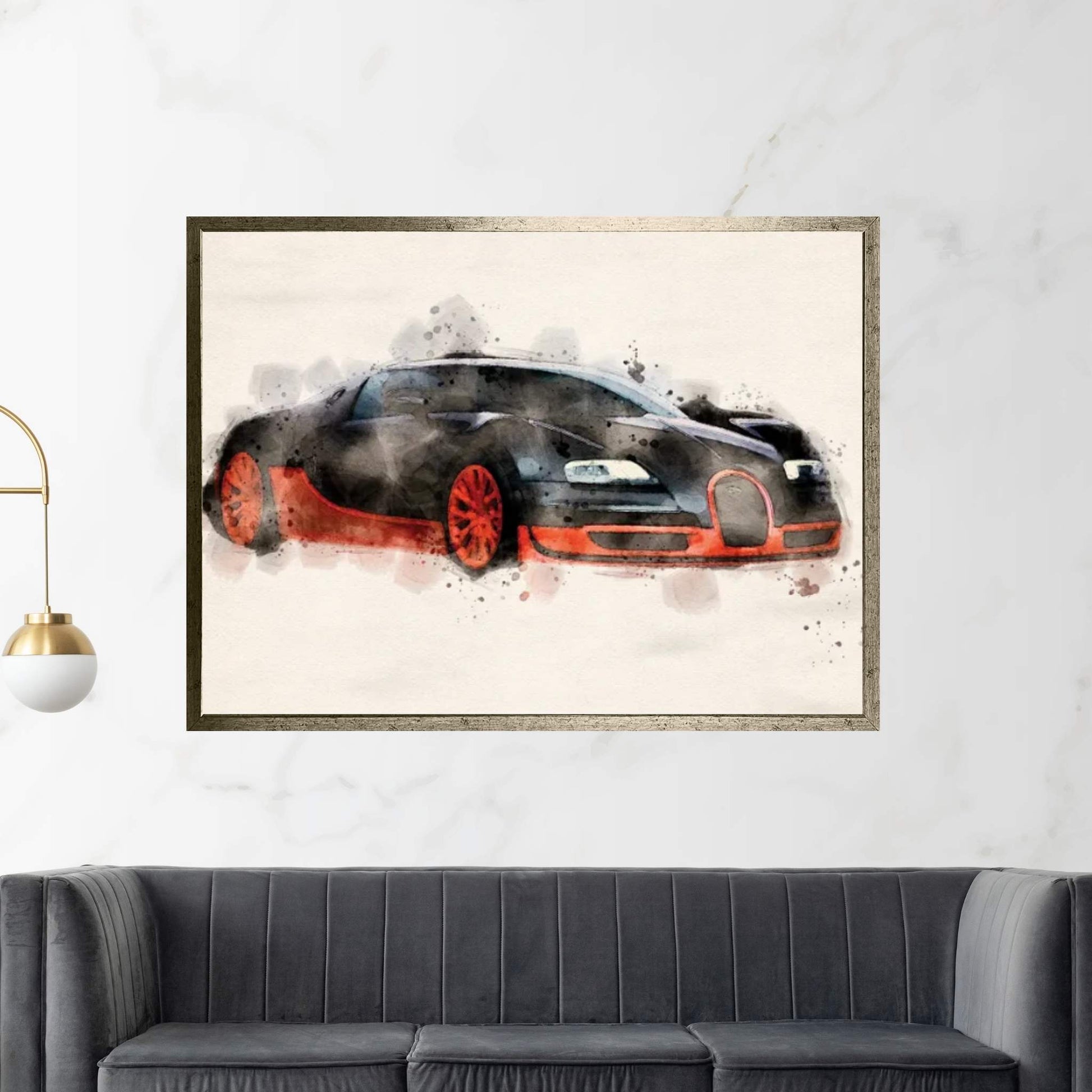Bugatti Veyron II Canvas Wall Art - Y Canvas