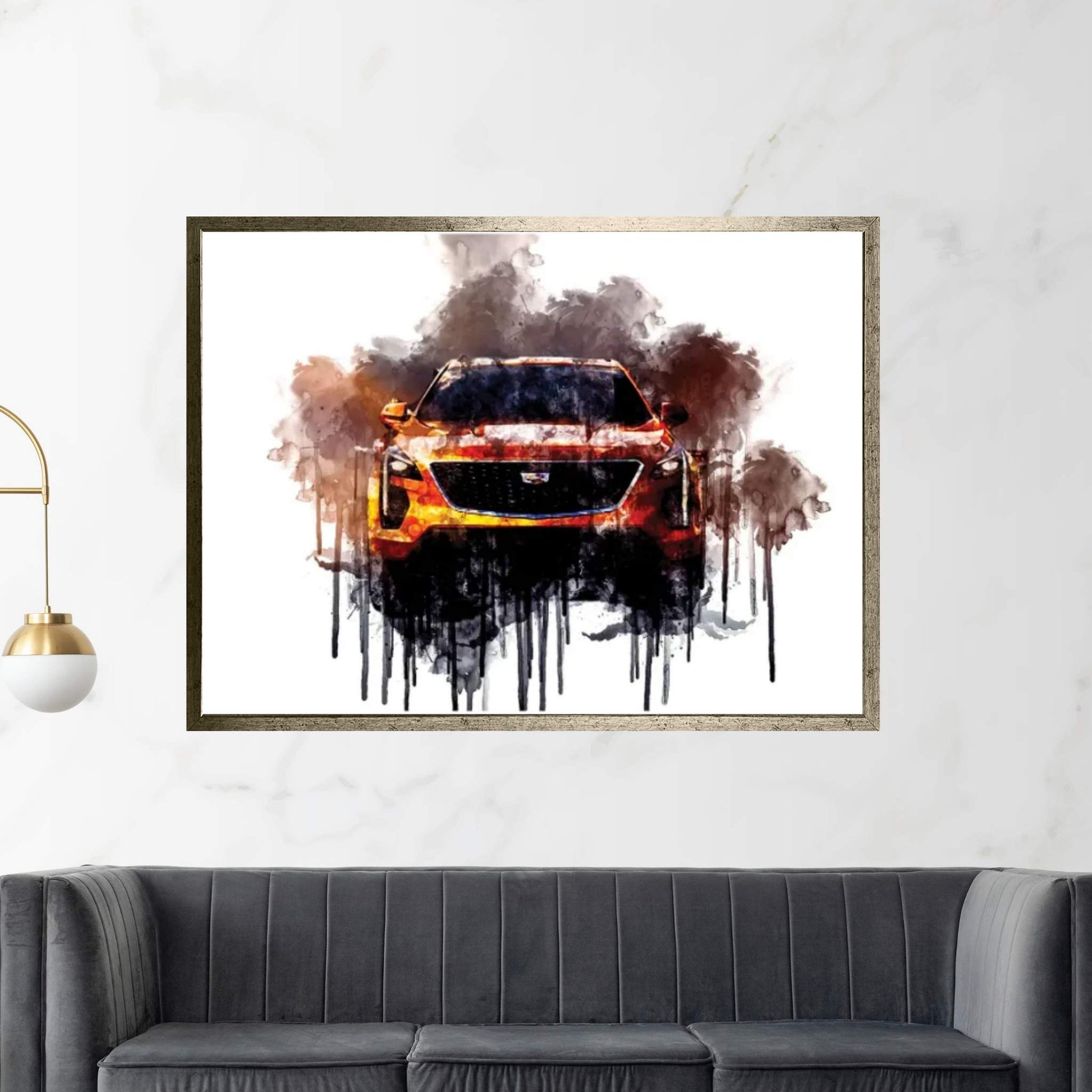 Car 2019 Cadillac XT4 Sport Canvas Wall Art - Y Canvas