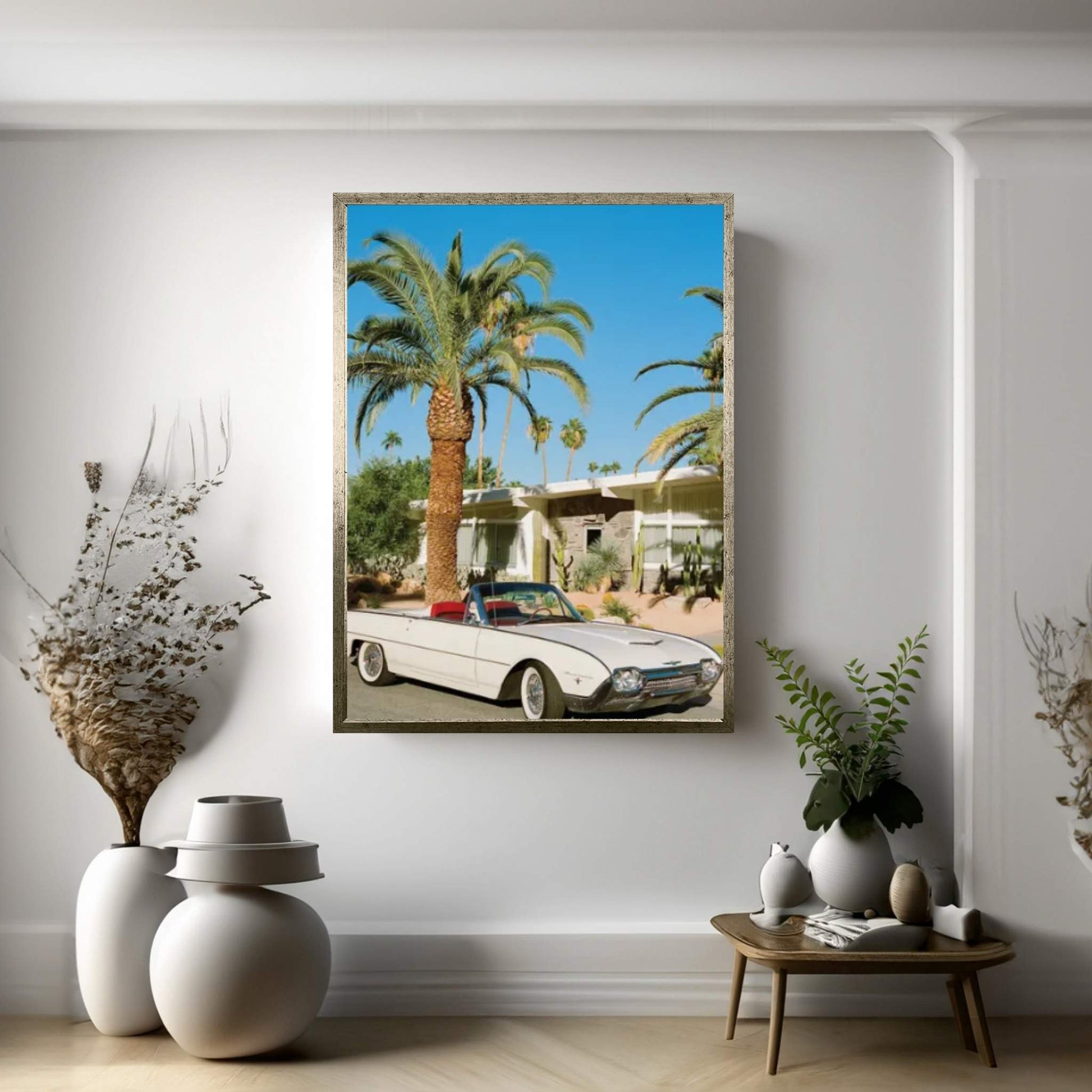 Palm Springs Thunderbird On Film Canvas Wall Art - Y Canvas
