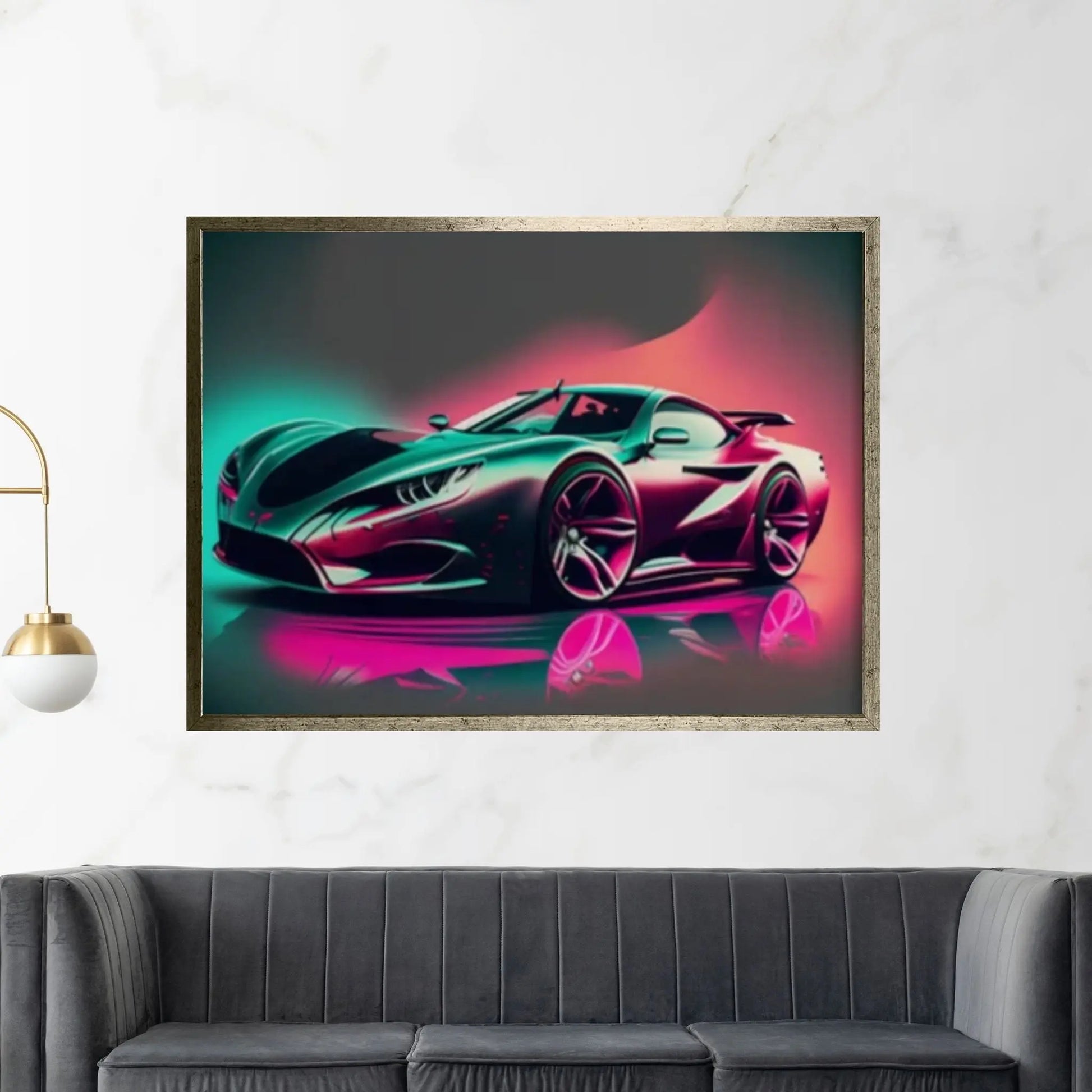 Sport Cars Canvas Wall Art Poster Print, Supercar Wall Art - Y Canvas
