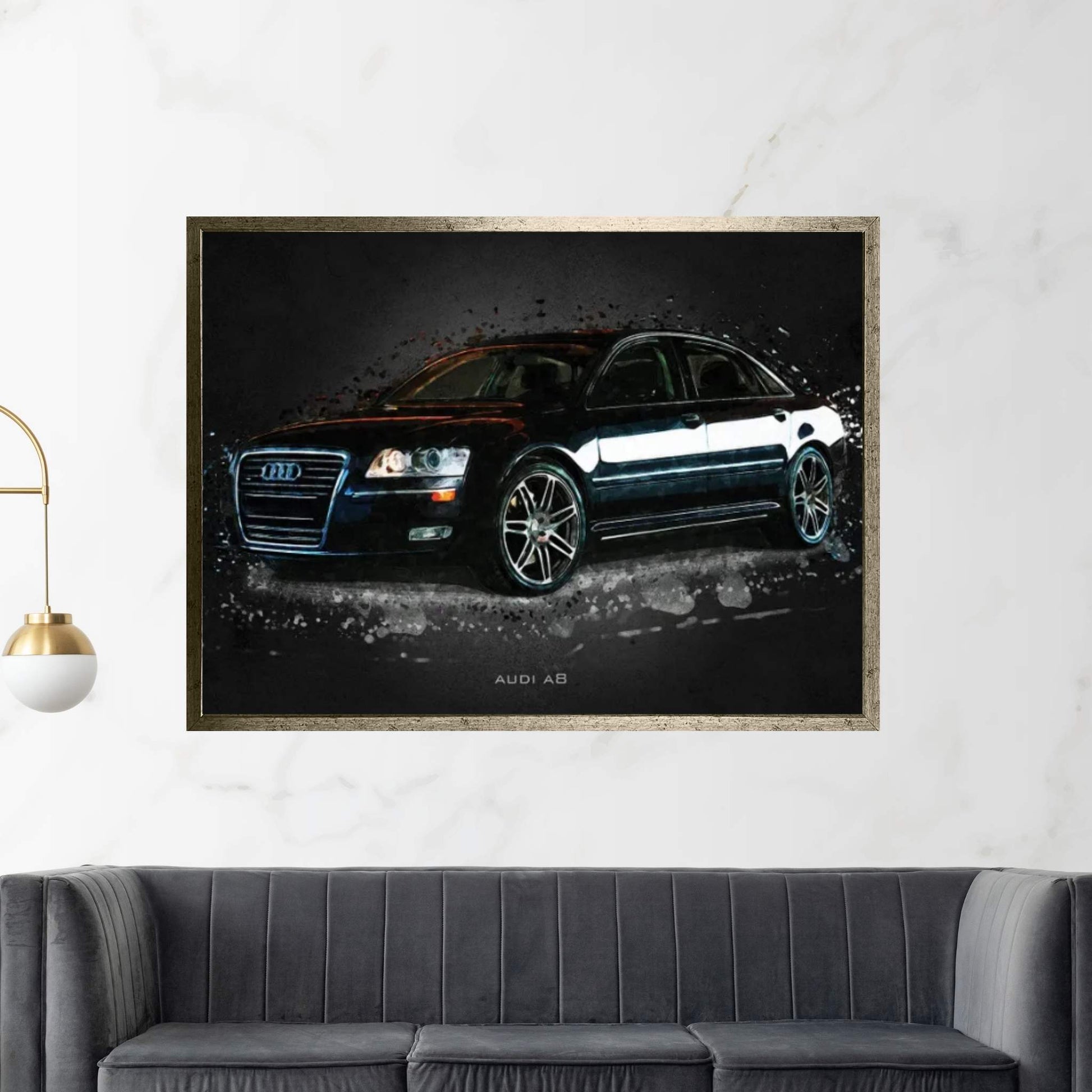 Audi A8 Canvas Wall Art - Y Canvas