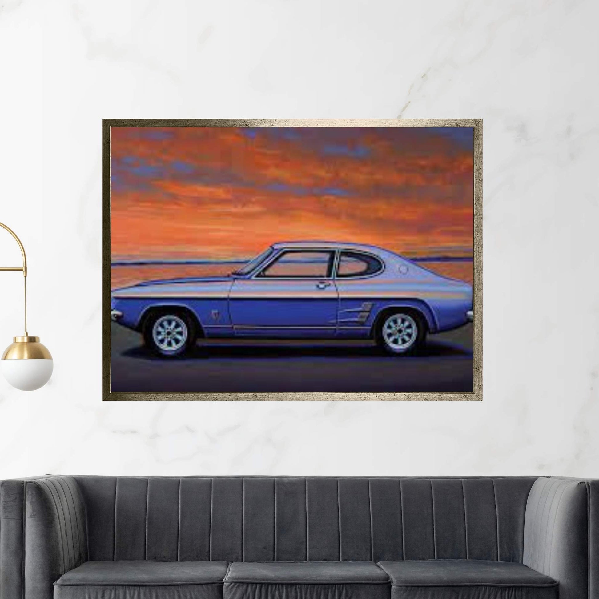 Ford Capri 1969 Canvas Wall Art - Y Canvas
