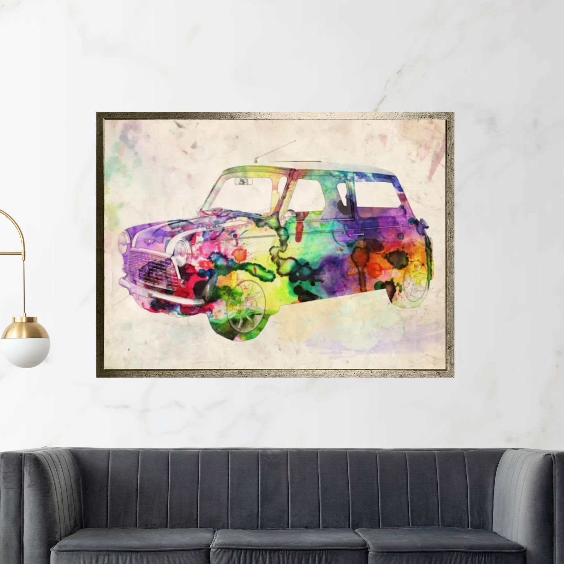 Mini Cooper (Urban) II Canvas Wall Art - Y Canvas