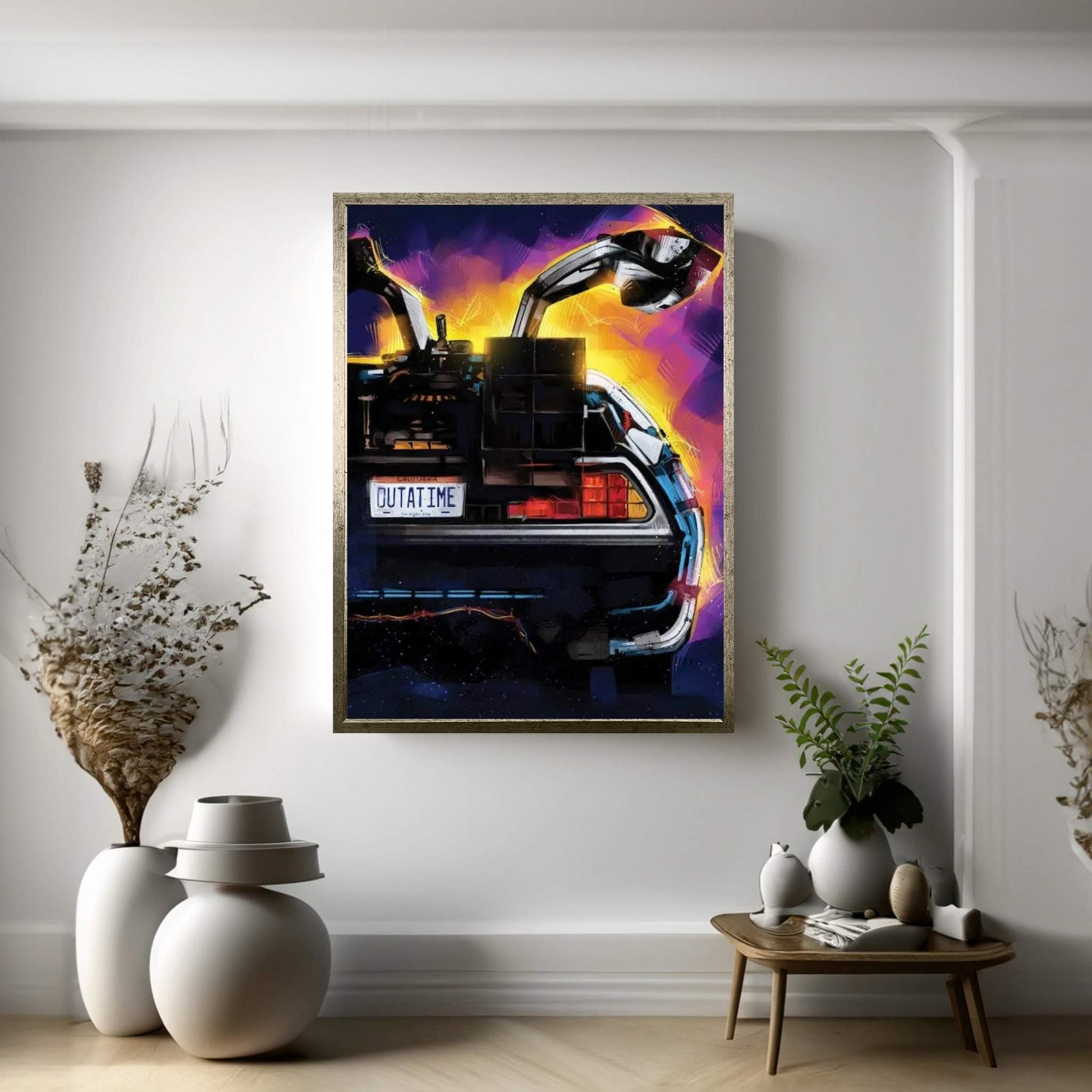 Delorean Canvas Wall Art - Y Canvas