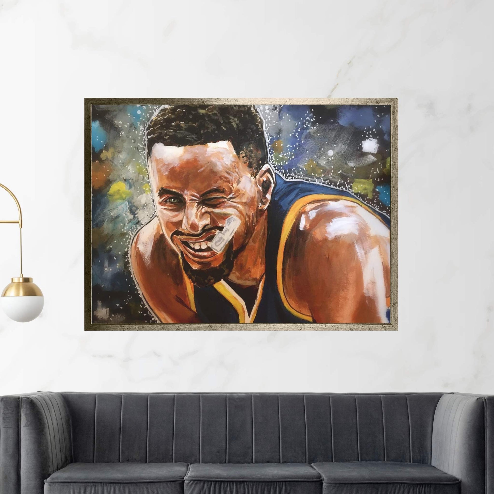 Steph Curry Canvas Wall Art - Y Canvas