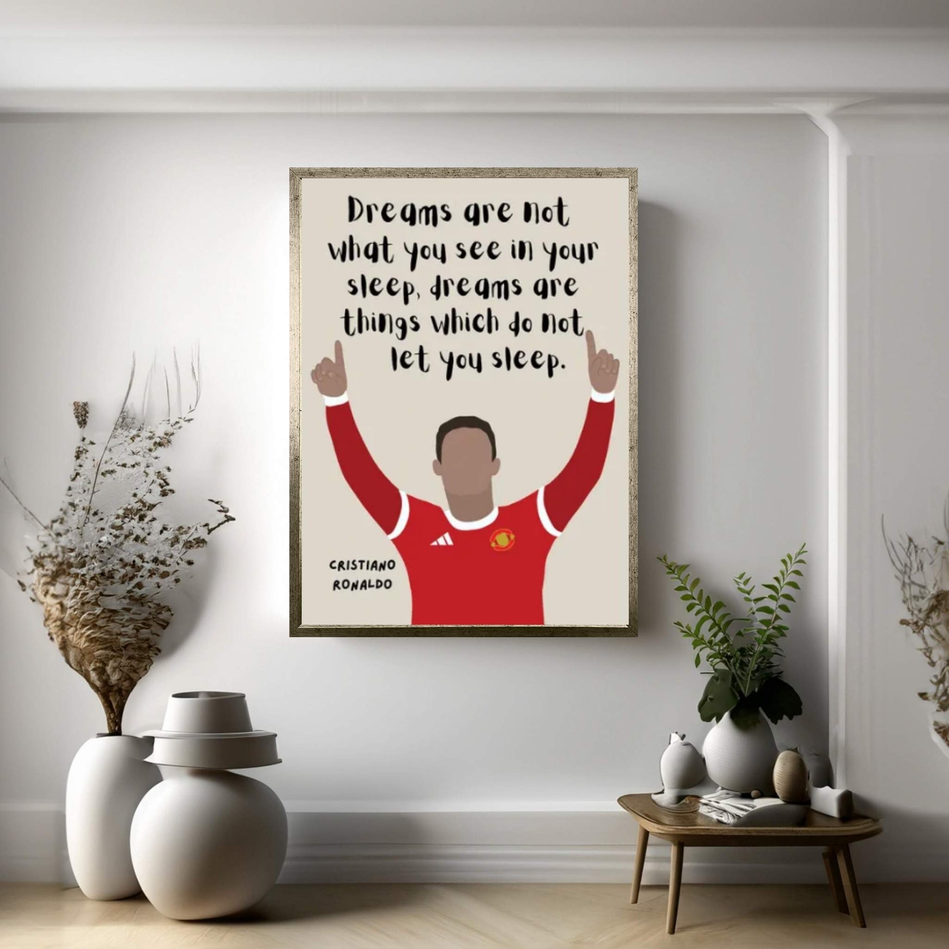 Ronaldo Quote Canvas Wall Art - Y Canvas