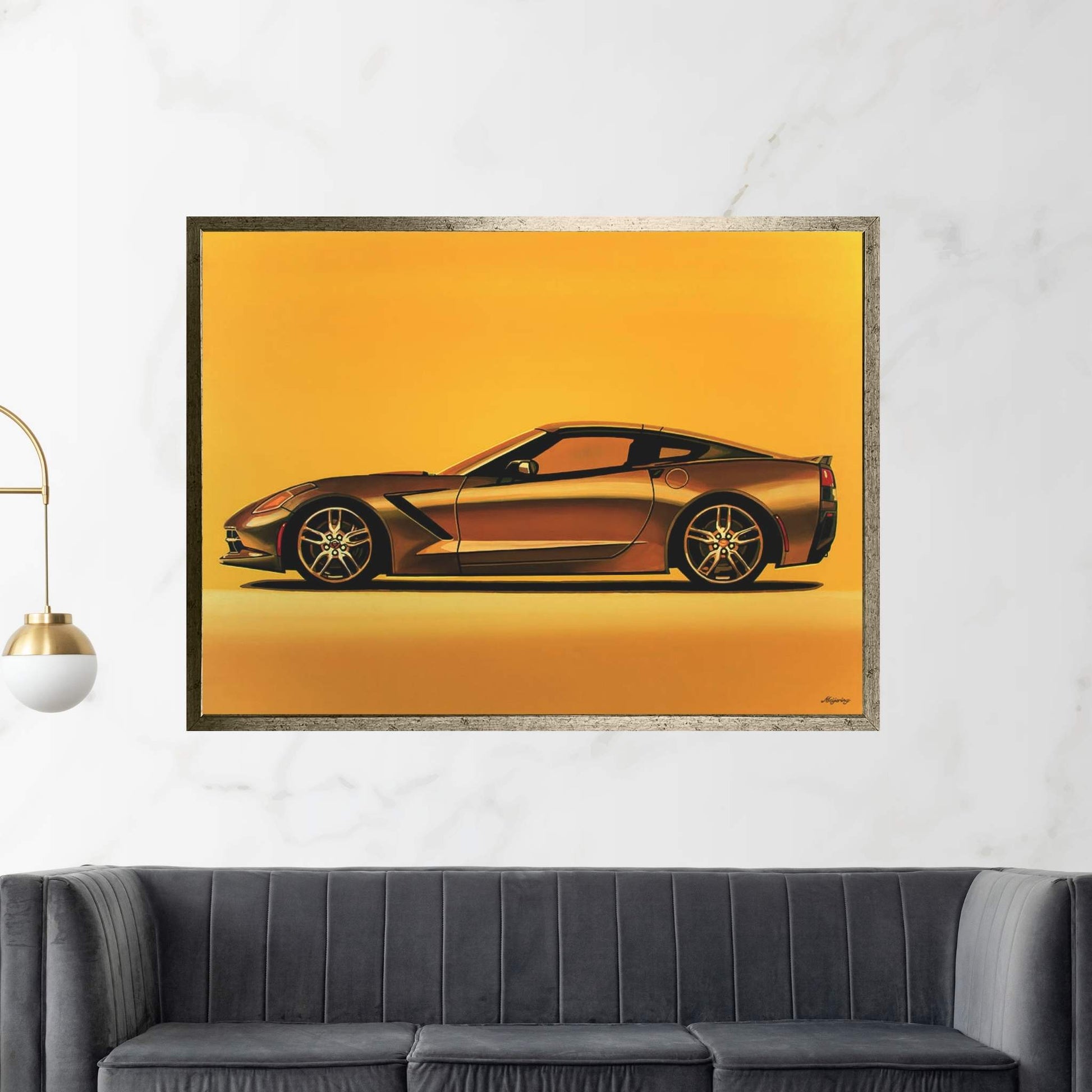 Chevrolet Corvette Stingray 2013 Canvas Wall Art - Y Canvas