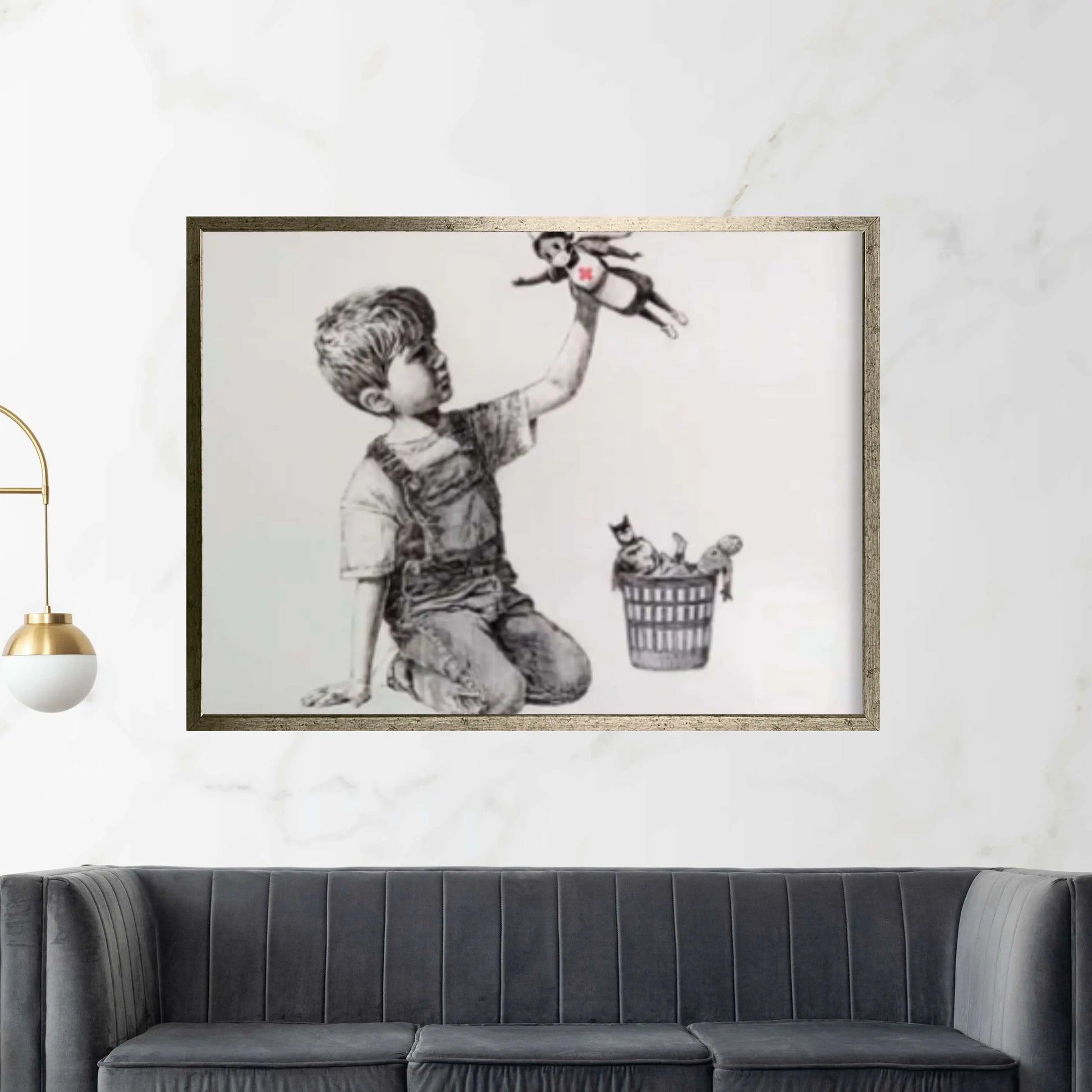 Banksy Game Changer Wall Art - Black and White Wall Art, Nurse Appreciation, Nurse Graduation Gift - Y Canvas