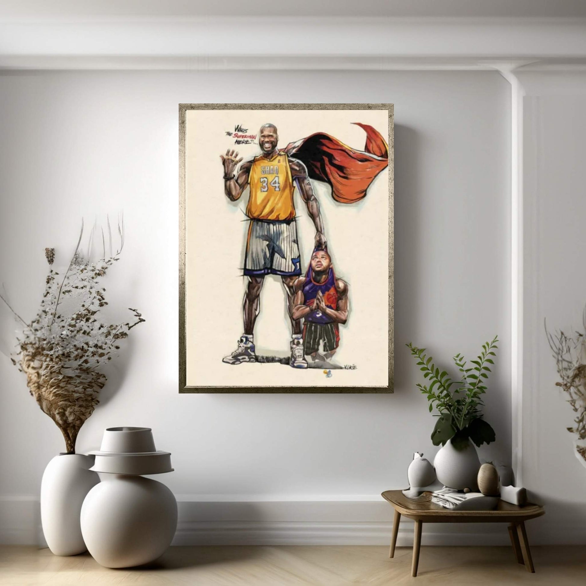 Shaq Attaq Canvas Wall Art - Y Canvas