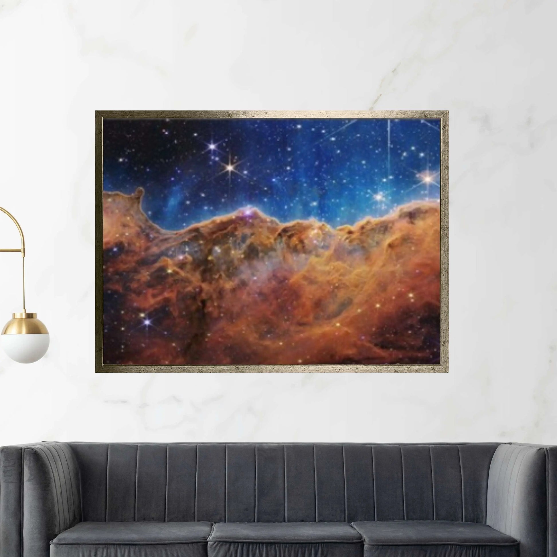 Carina Nebula NASA Deep Field Canvas, Cosmic Cliffs, James Webb Space Telescope First Images - Y Canvas