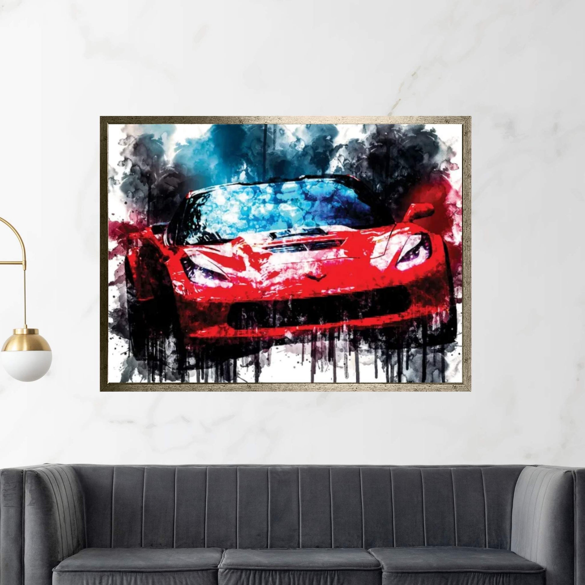 Car 2018 Callaway Corvette Aerowagen Canvas Wall Art - Y Canvas