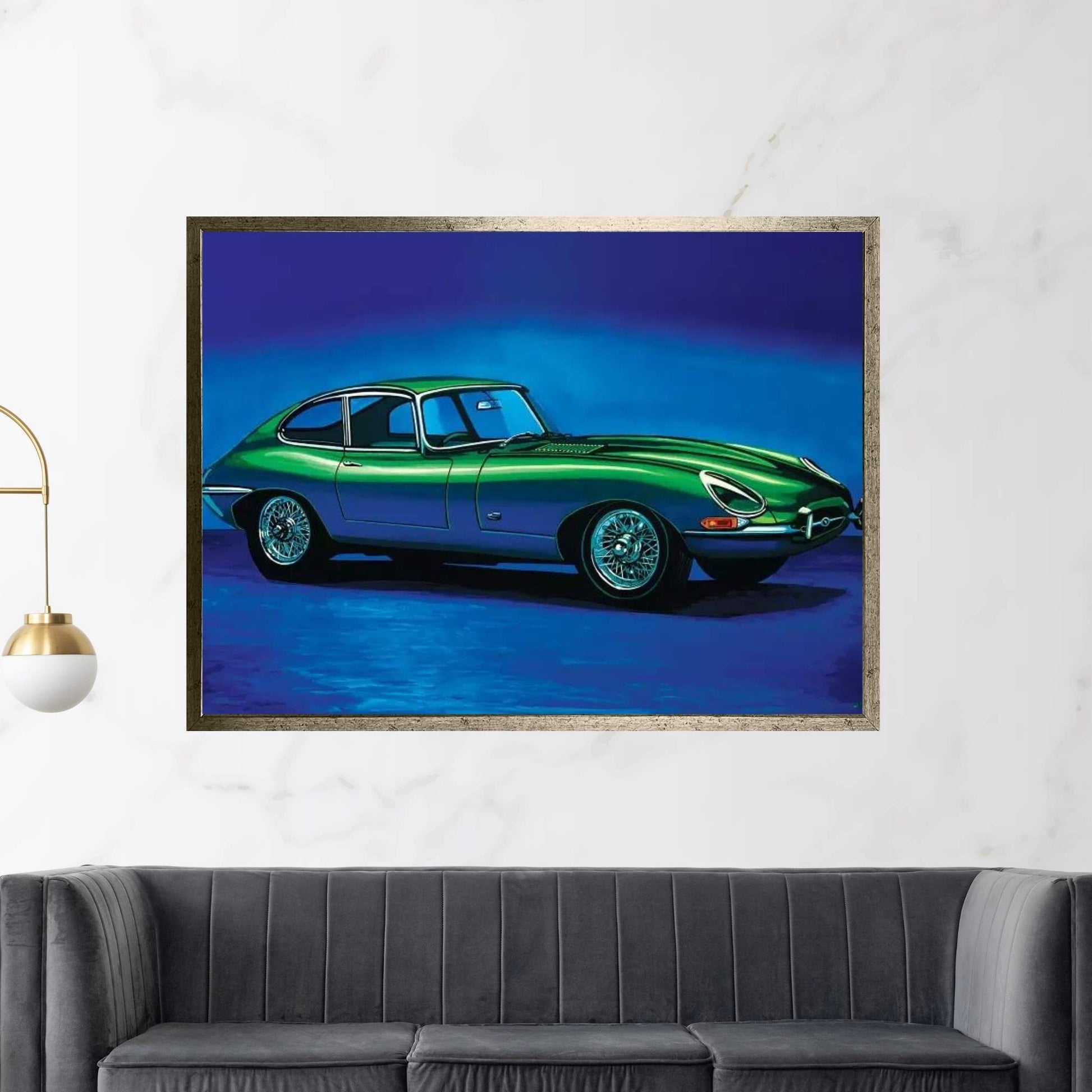 Jaguar E Type Canvas Wall Art - Y Canvas