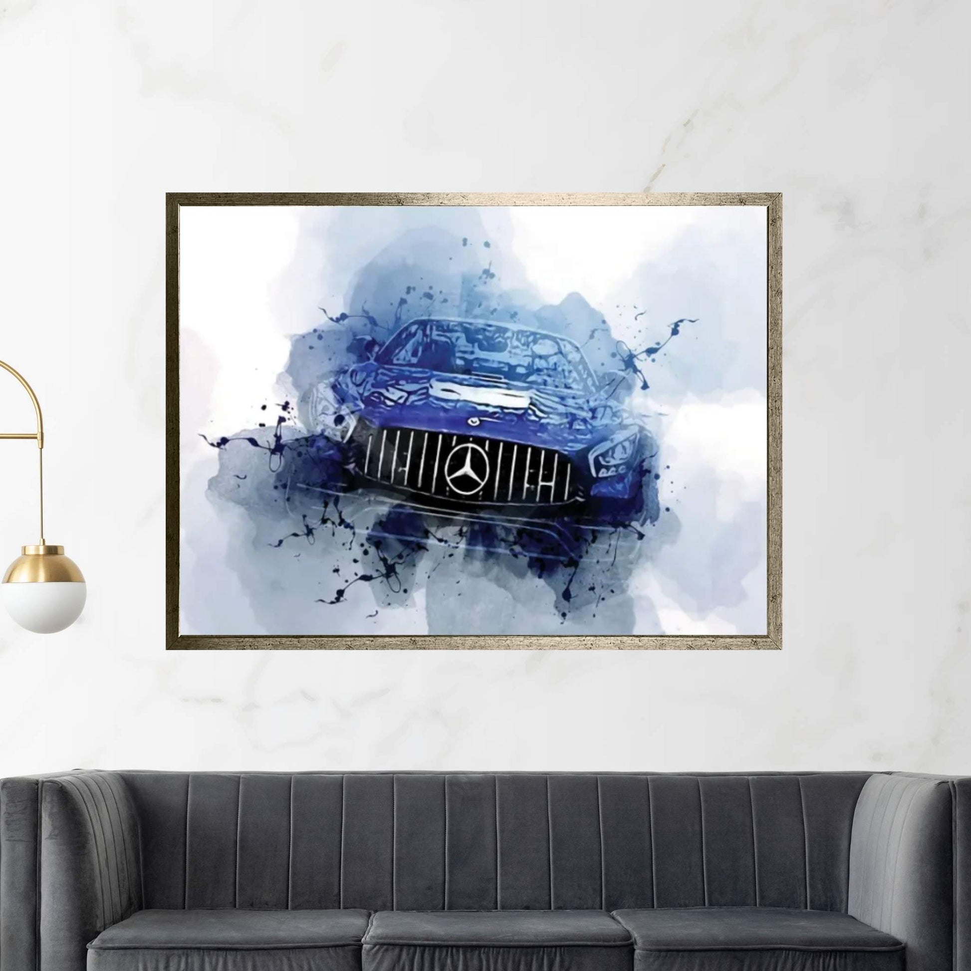 Mercedes-AMG GT 2021 C190 Canvas Wall Art - Y Canvas