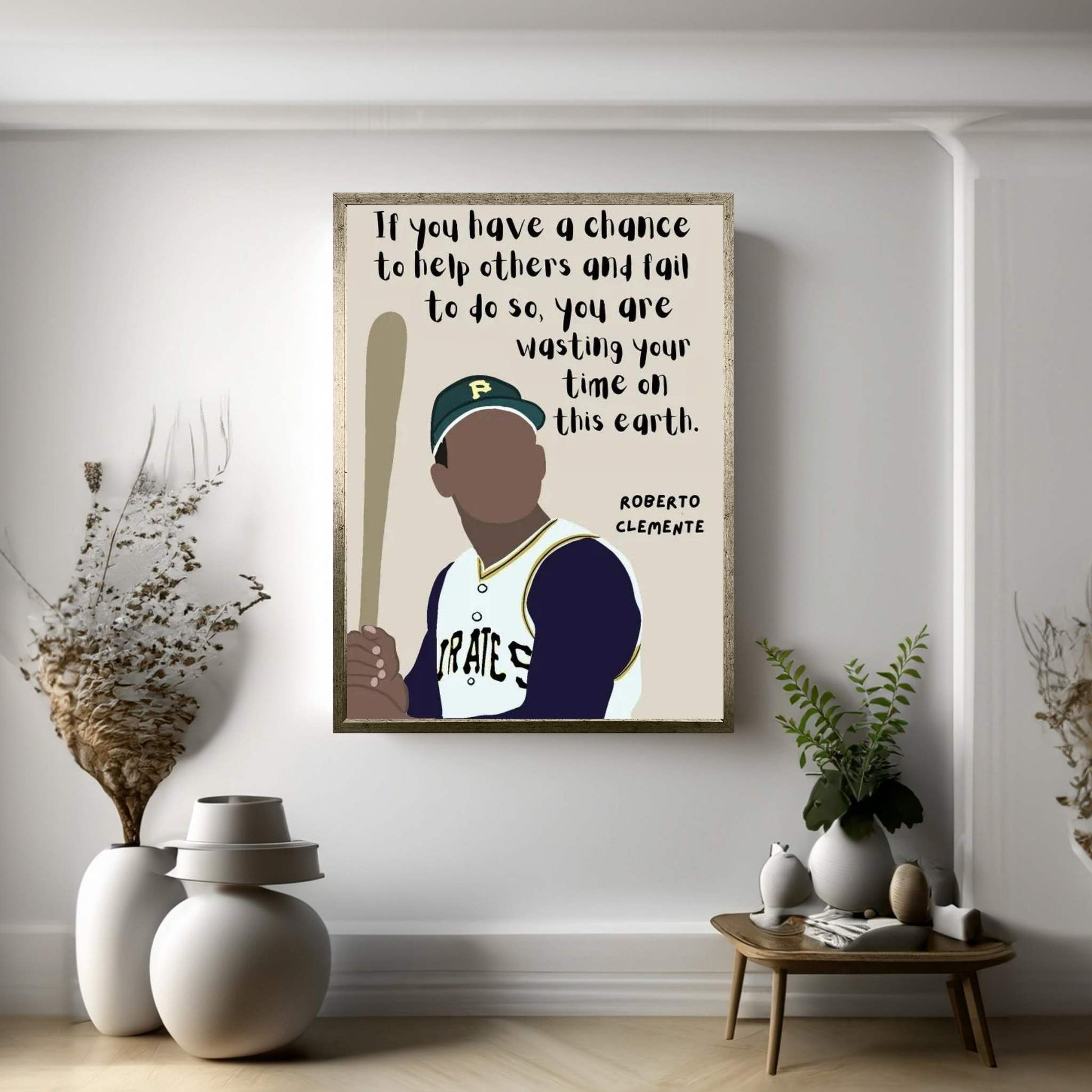 Clemente Quote Canvas Wall Art - Y Canvas