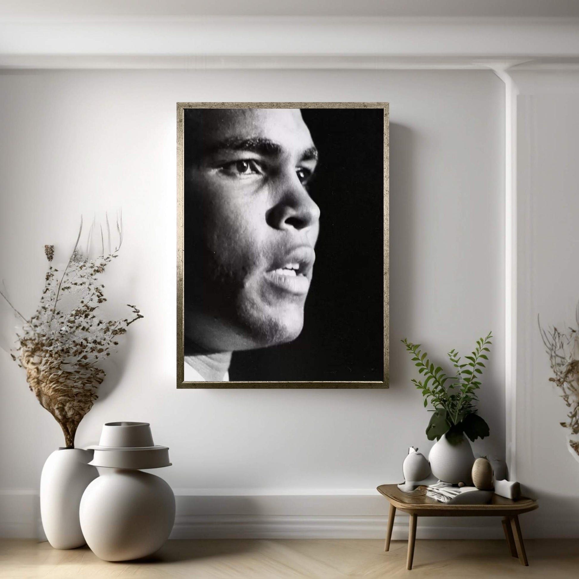 Profile Shot Of Muhammad Ali Canvas Wall Art - Y Canvas