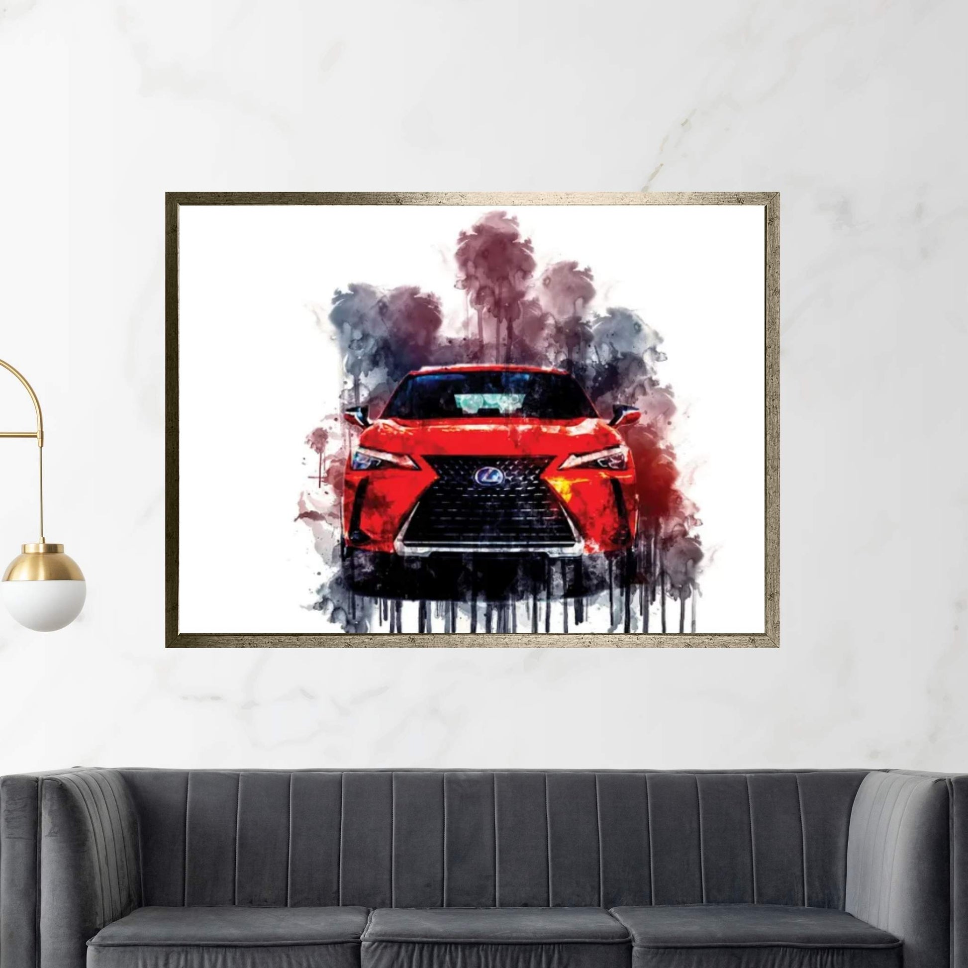 Car 2019 Lexus UX 250h Canvas Wall Art - Y Canvas