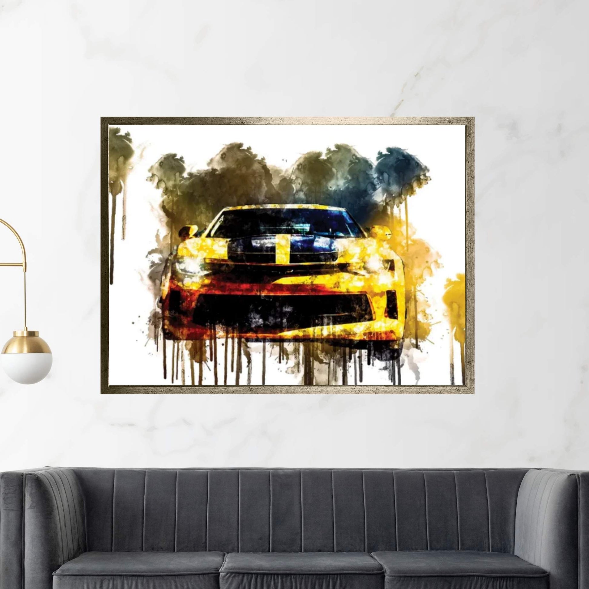 Car 2017 Chevrolet Camaro Performance Canvas Wall Art - Y Canvas