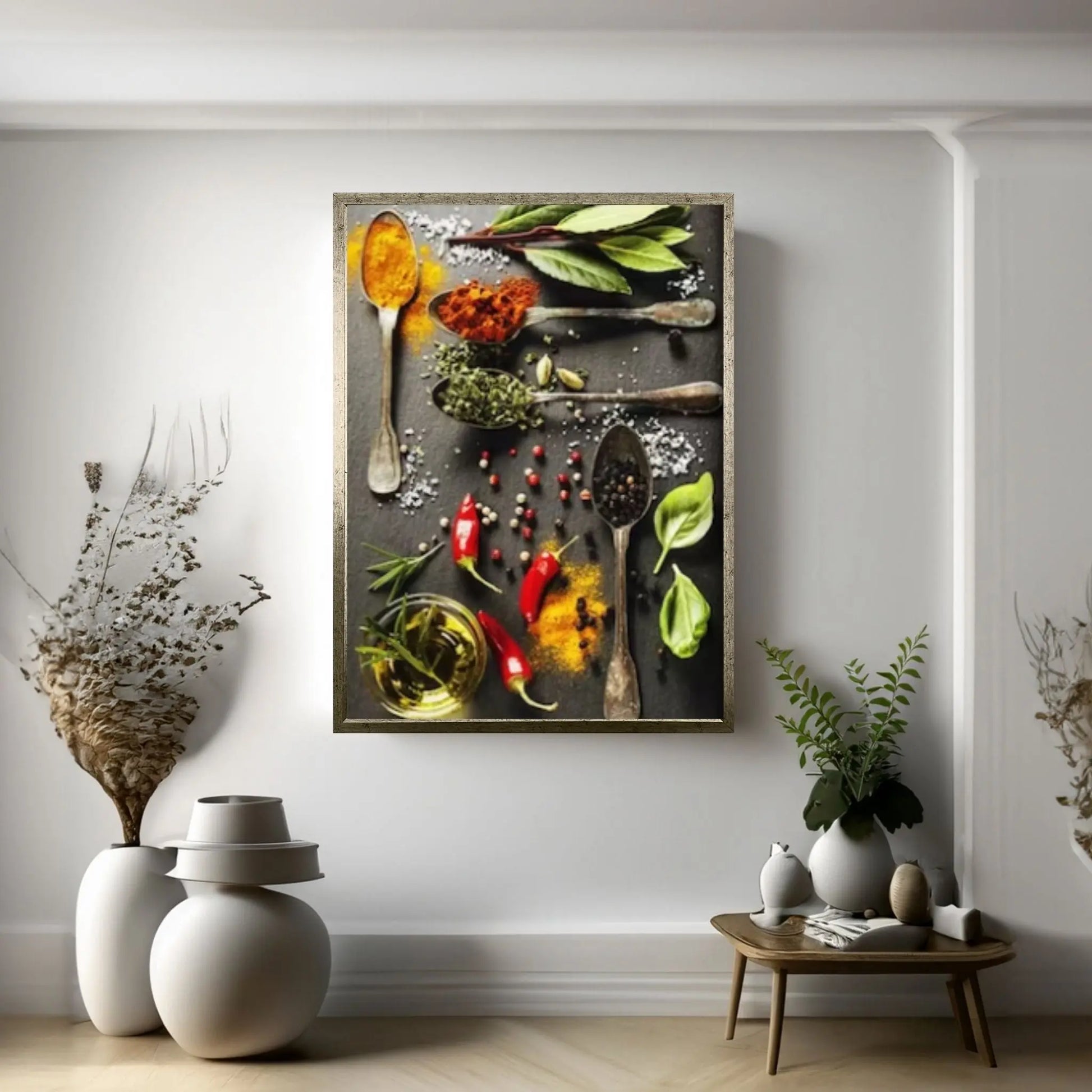 Vegetable Grains Spices Kitchen Canvas Wall Art Paintings Laminas Para Cuadros Scandinavian Poster Wall Art Picture for Interior Decor - Y Canvas