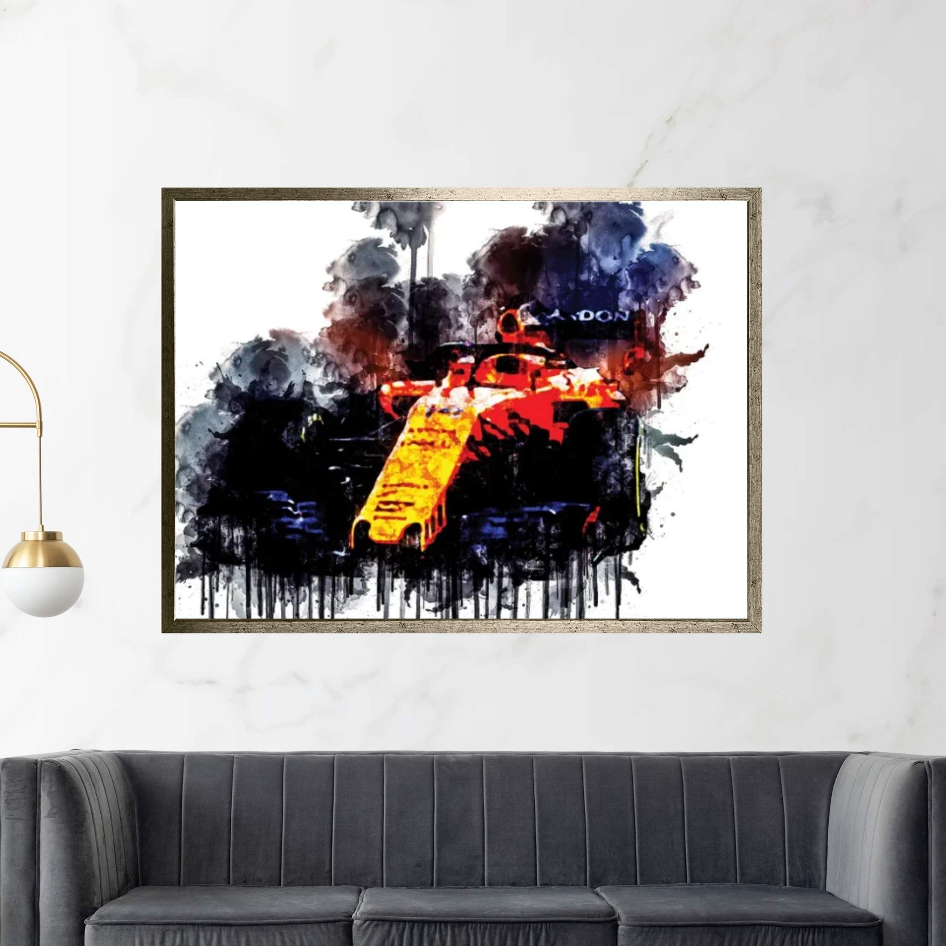 Car 2018 McLaren MCL33 F1 Formula I Canvas Wall Art - Y Canvas