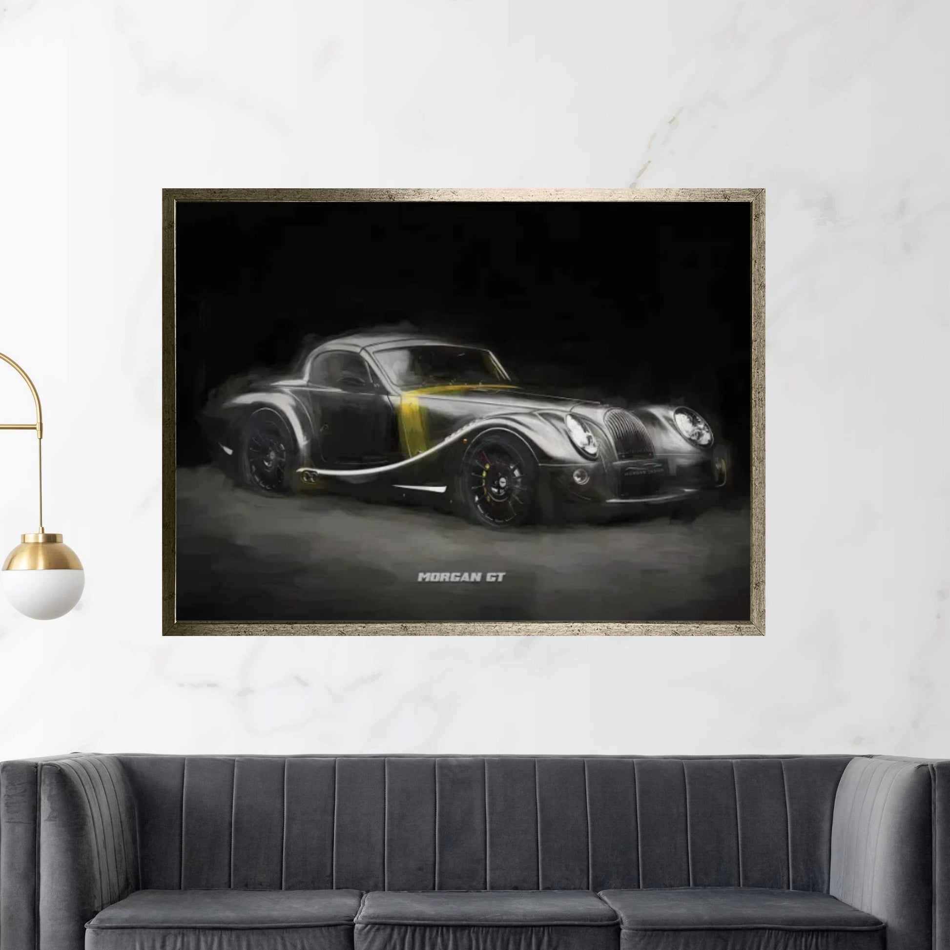 Morgan GT In Watercolor Canvas Wall Art - Y Canvas