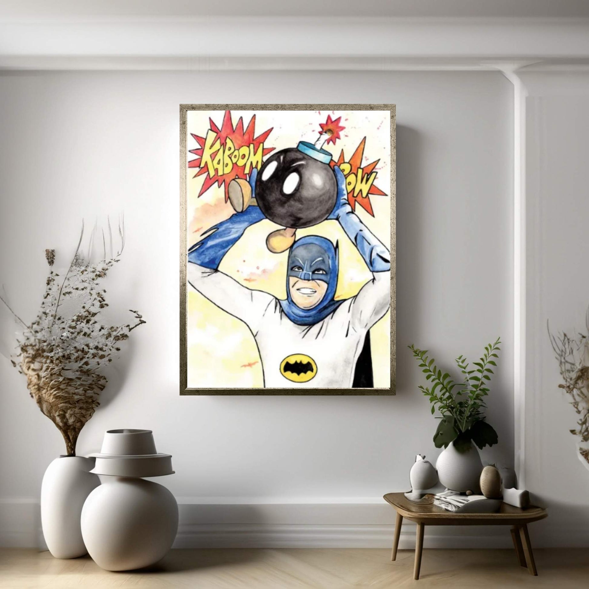 Bat Bomb Canvas Wall Art - Y Canvas