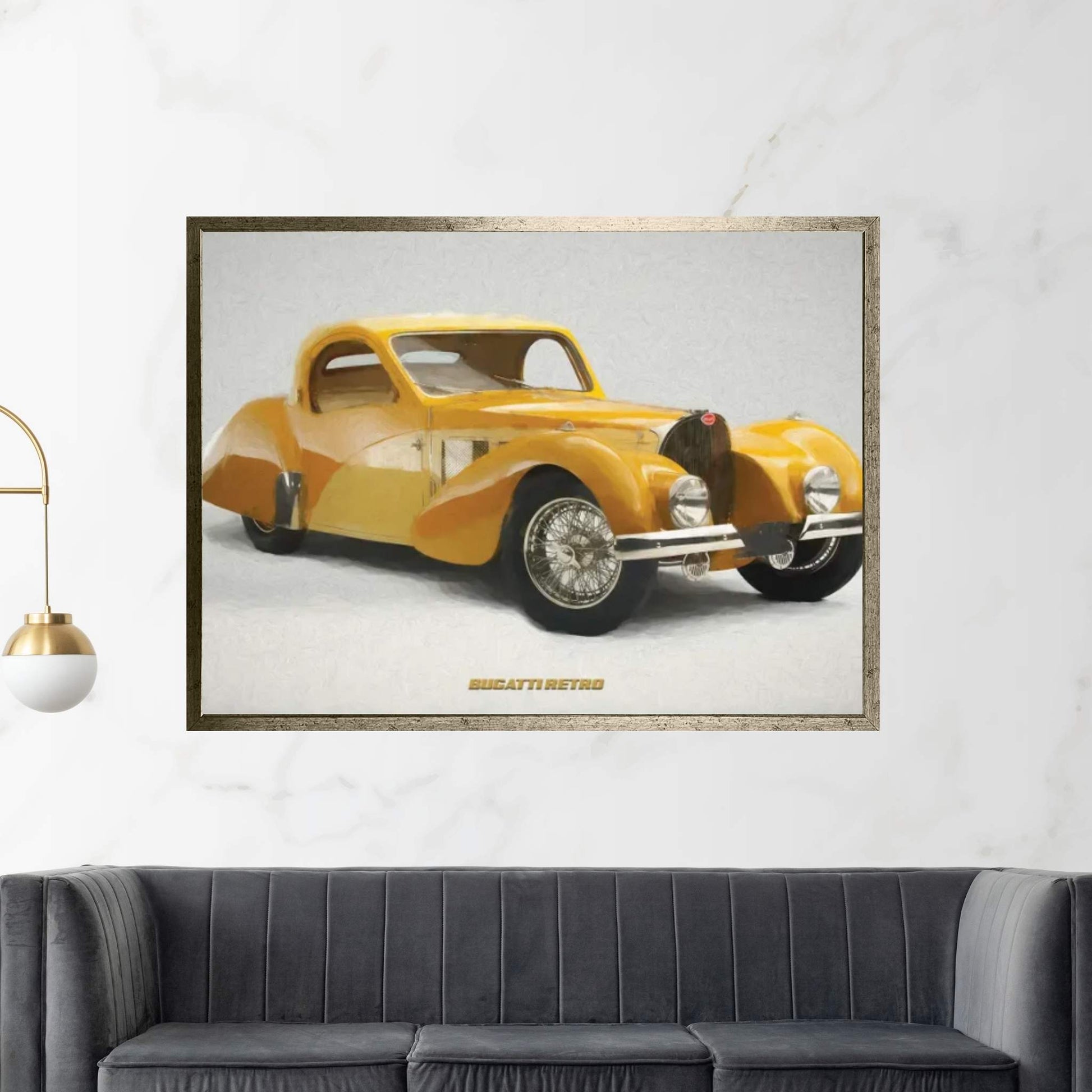Bugatti Retro II Canvas Wall Art - Y Canvas