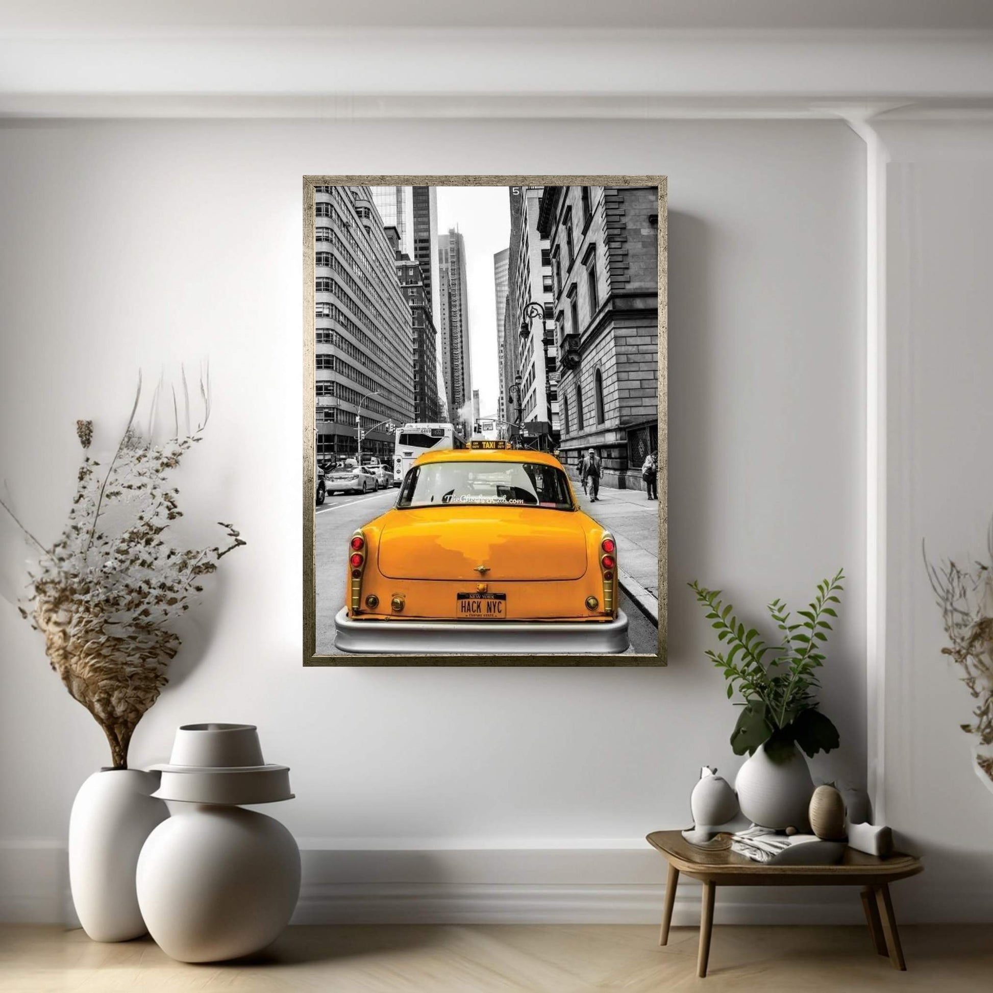 Checker In NYC Canvas Wall Art - Y Canvas