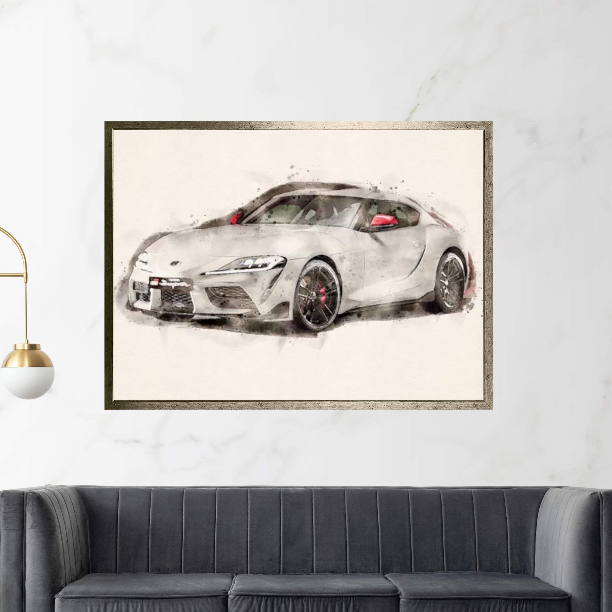 Toyota Supra-GR V II Canvas Wall Art - Y Canvas