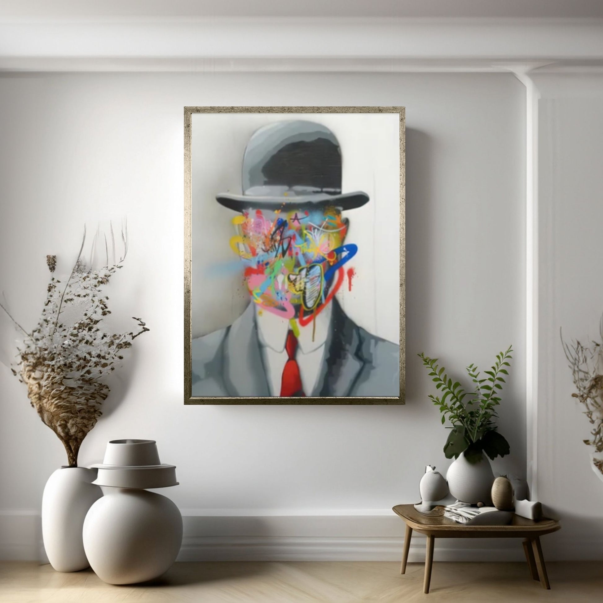 Banksy Canvas Art, Canvas Wall Art Decor, Graffiti Canvas, Banksy Wall Art, Street Graffiti Art - Y Canvas
