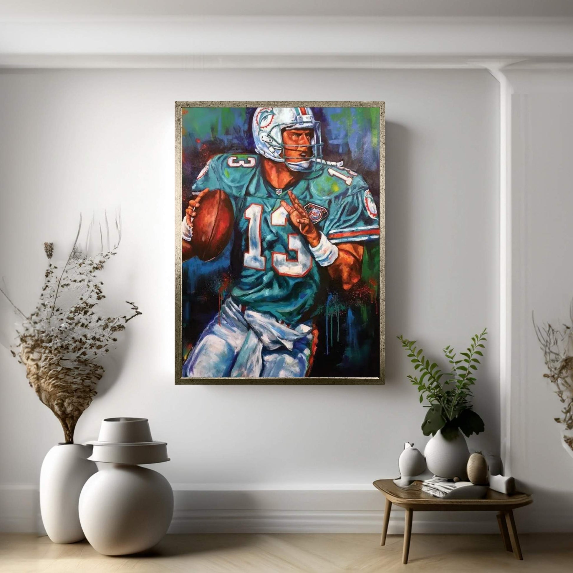 Dan Marino Canvas Wall Art - Y Canvas