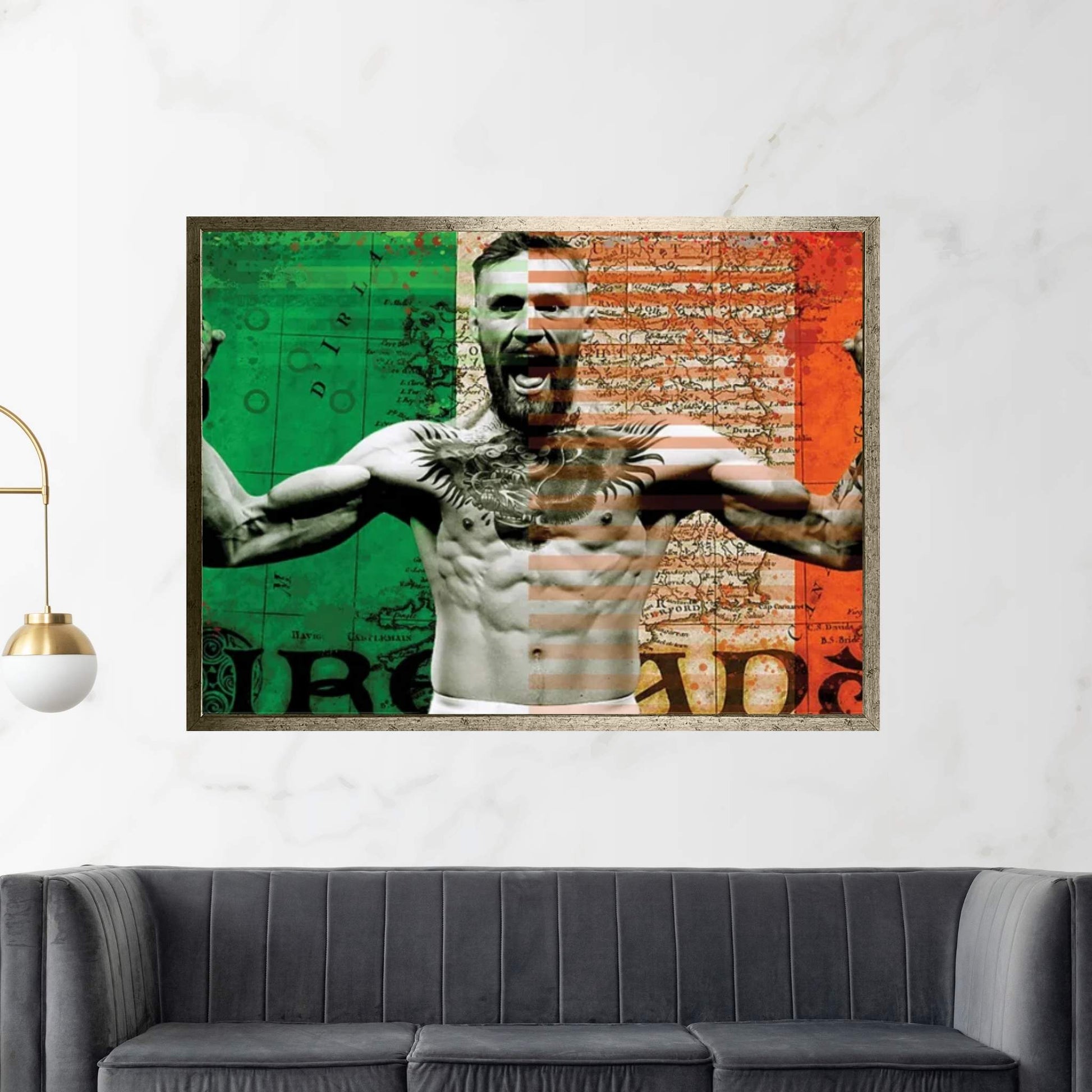 Ireland Flag Mcgregor Canvas Wall Art - Y Canvas
