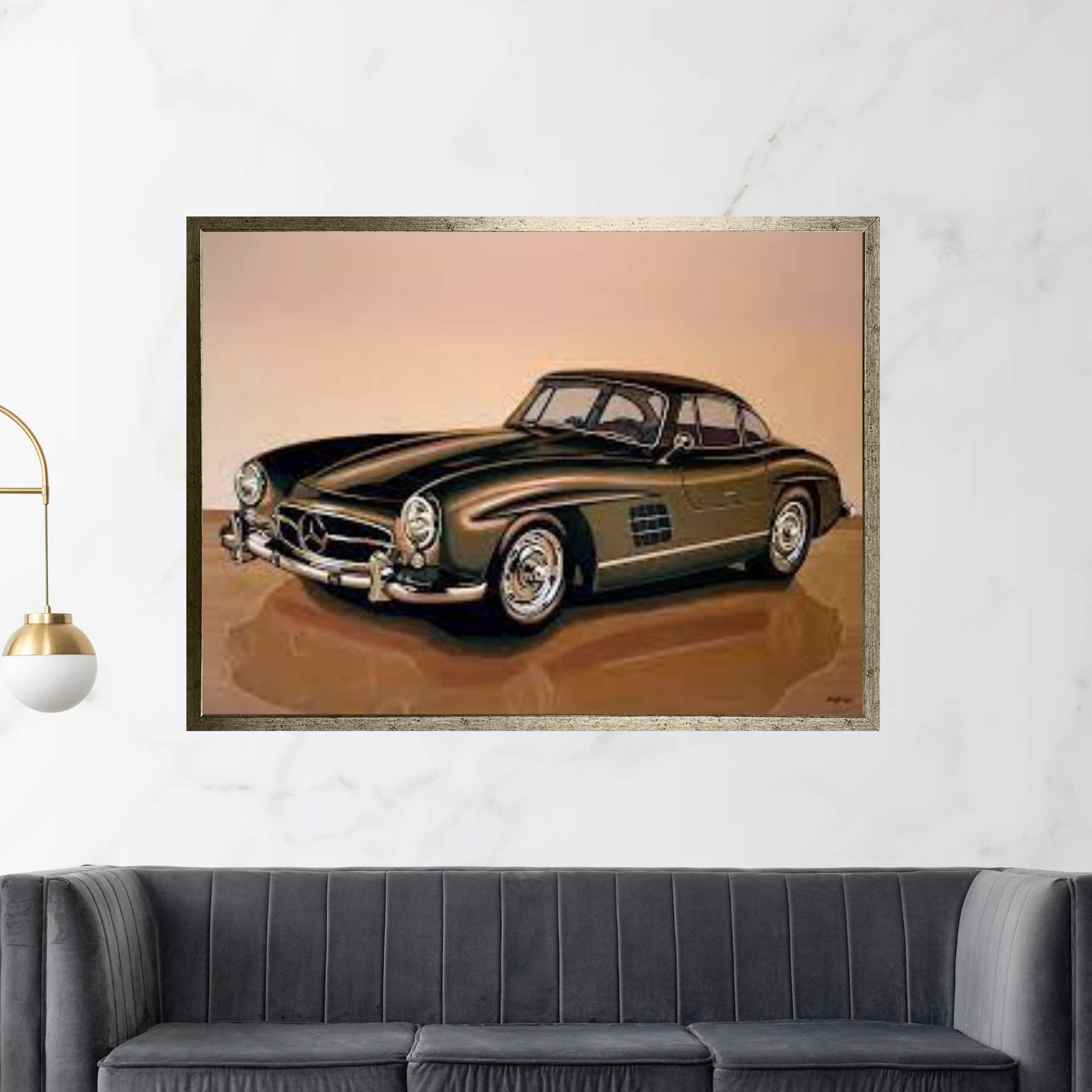 Mercedes Benz 300 SL 1954 Canvas Wall Art - Y Canvas