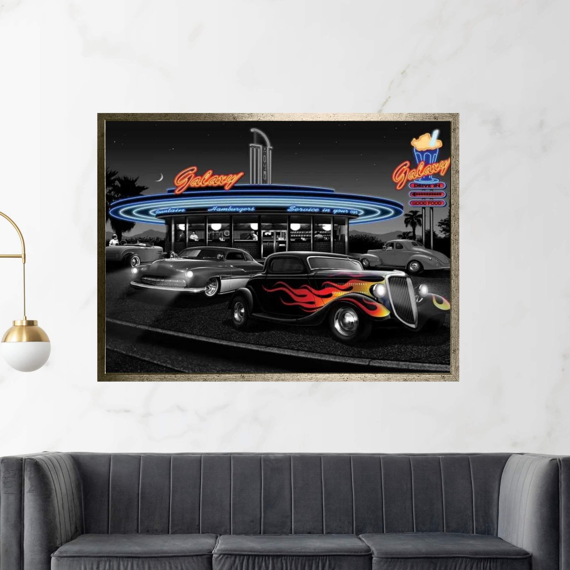 Galaxy Diner II Canvas Wall Art - Y Canvas