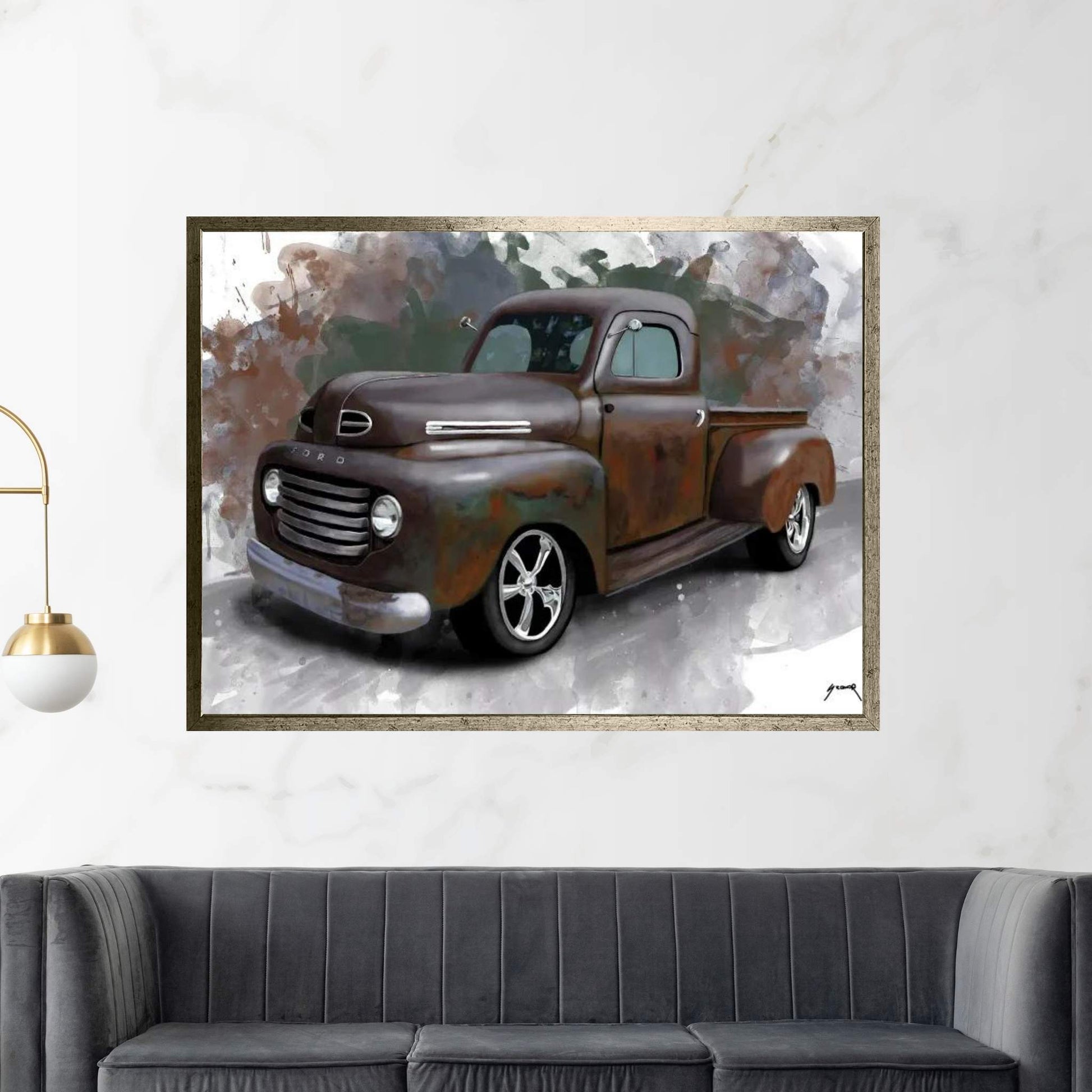 Rat Rod Canvas Wall Art - Y Canvas