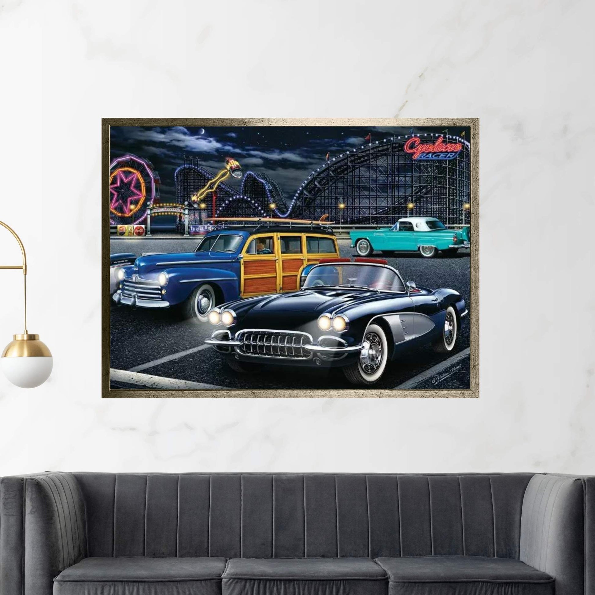Cyclone Racer Canvas Wall Art - Y Canvas