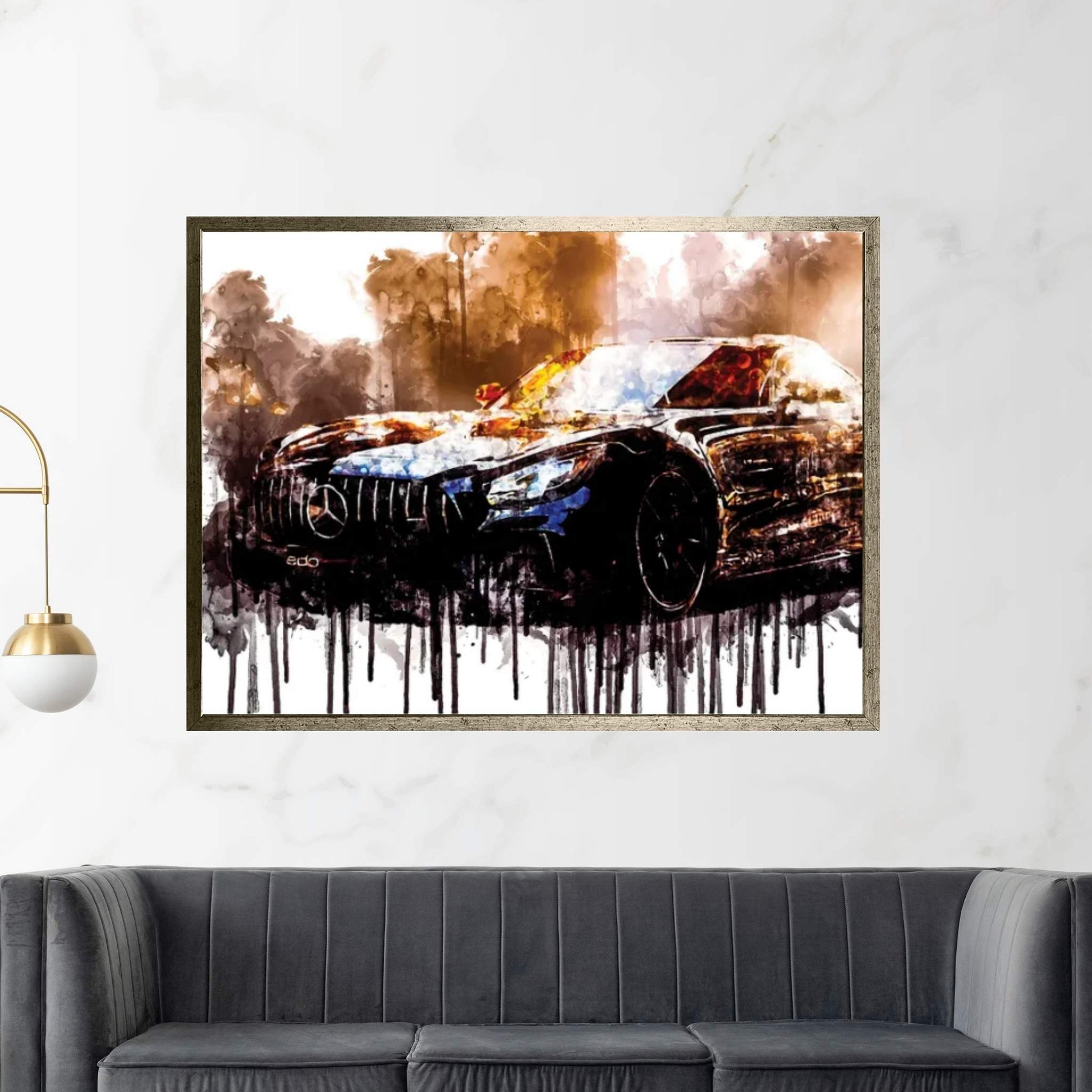 Car 2018 Edo Competition Mercedes AMG GT R Canvas Wall Art - Y Canvas