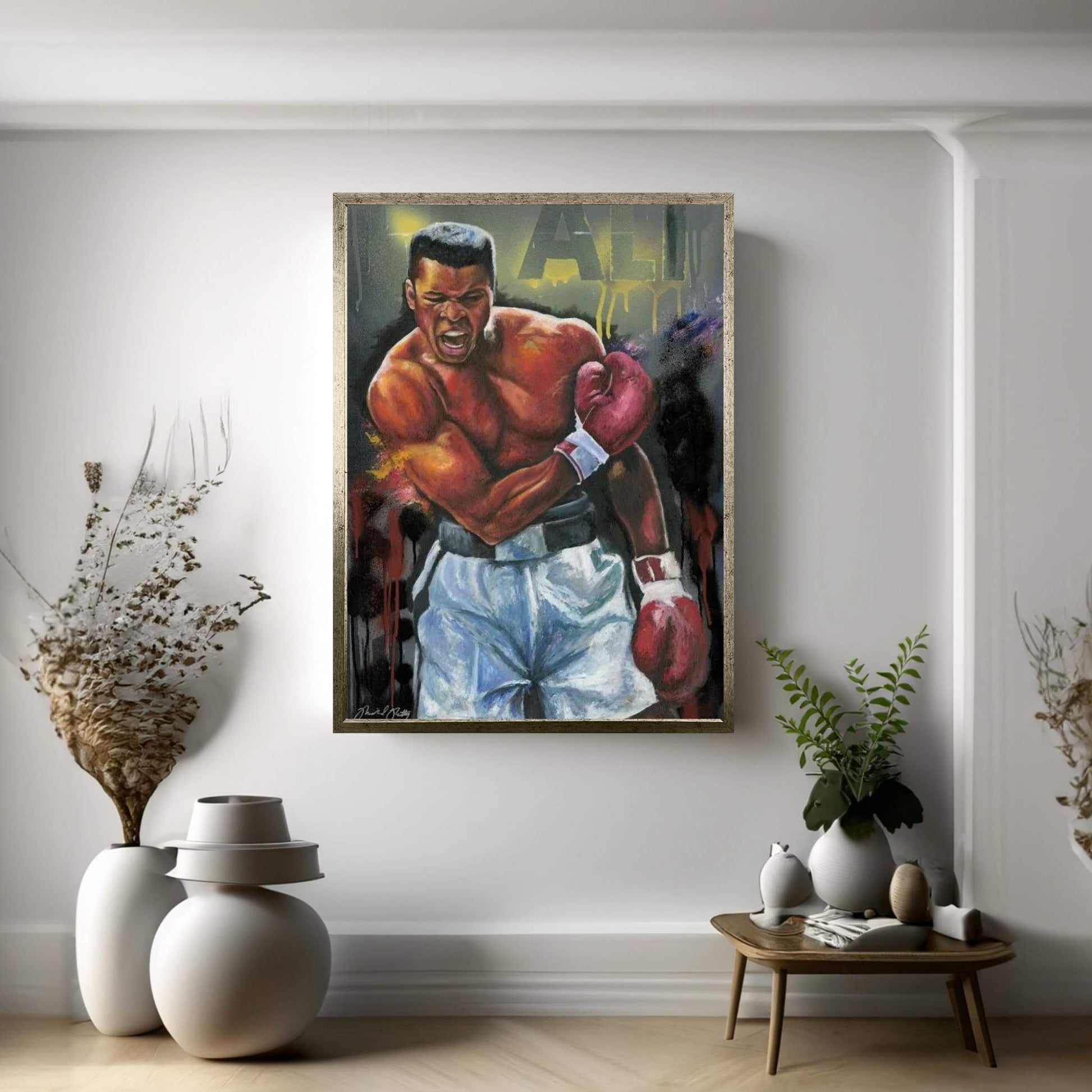 Sting Like A Bee (Muhammad Ali) Canvas Wall Art - Y Canvas
