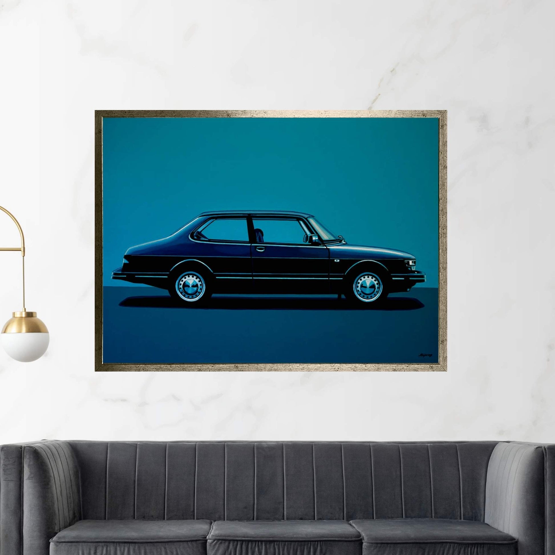 Saab 90 1985 Canvas Wall Art - Y Canvas