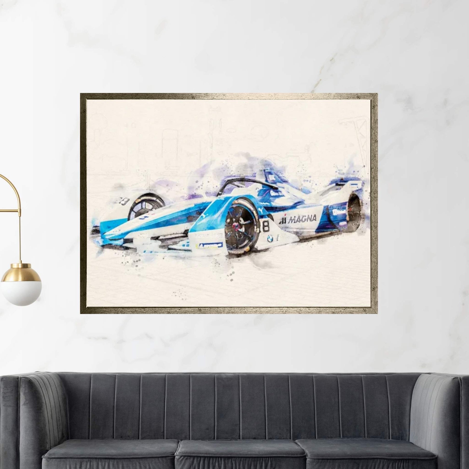 BMW Formula 1 Tuning v2 Canvas Wall Art - Y Canvas