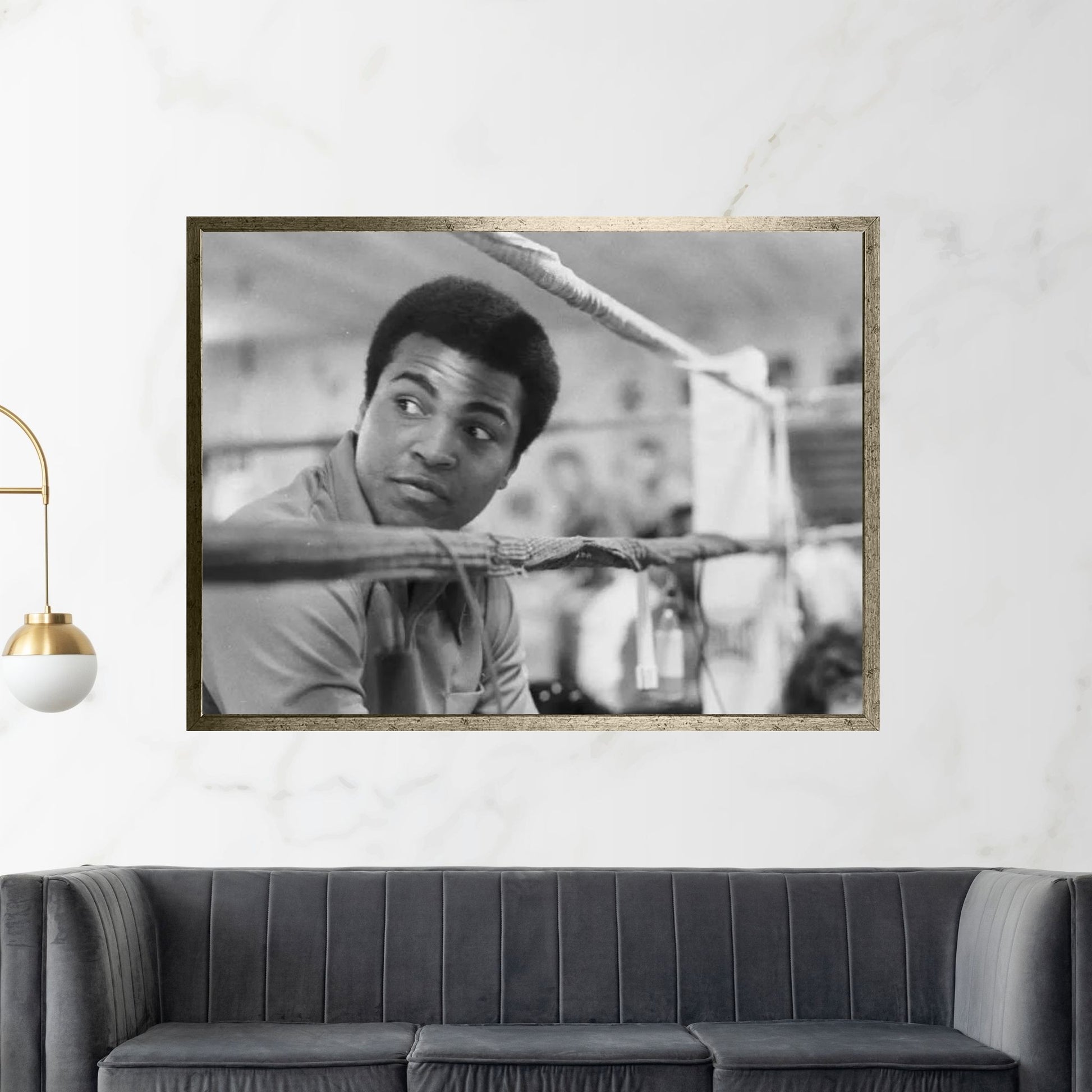 Muhammad Ali With A Raised Brow Canvas Wall Art - Y Canvas