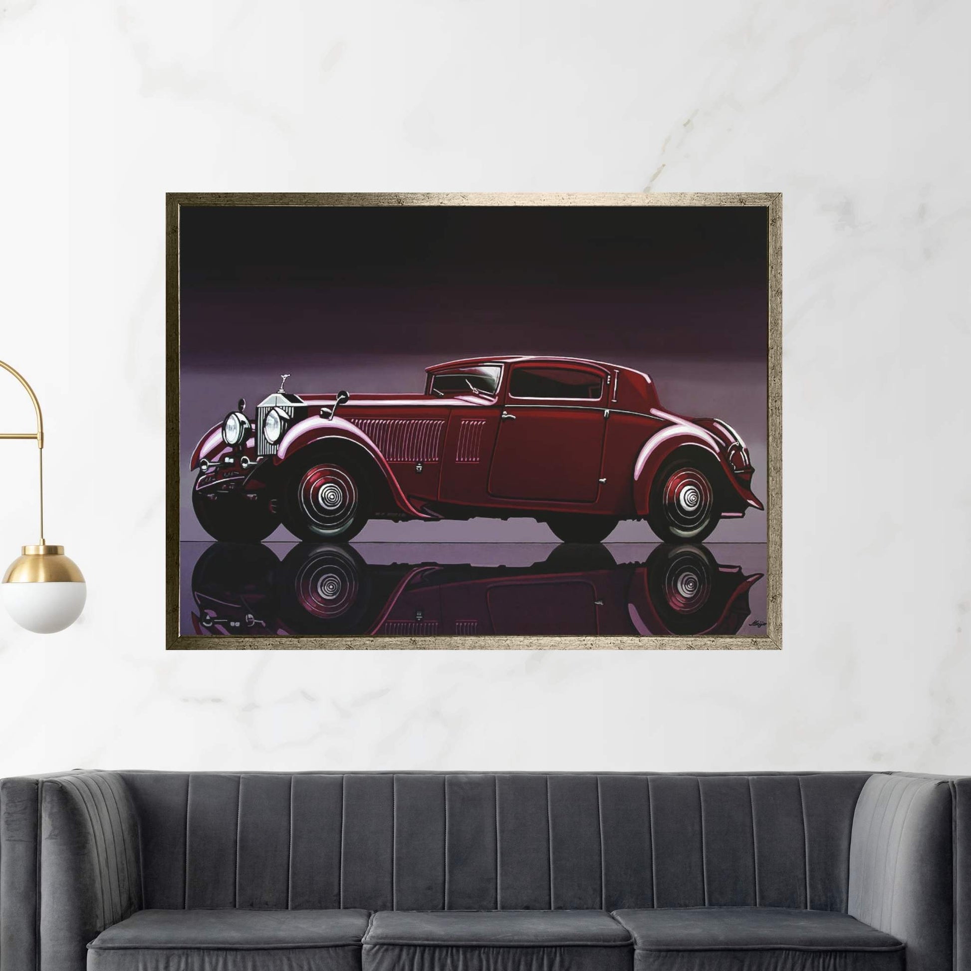 Rolls Royce Phantom 1933 Canvas Wall Art - Y Canvas